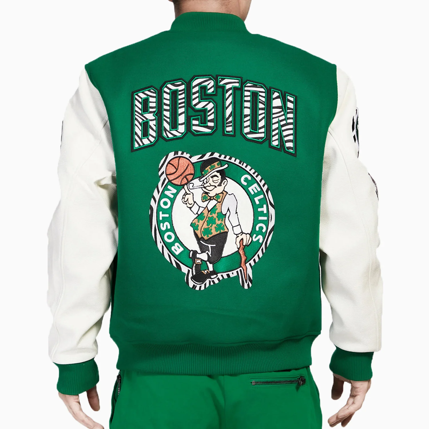 Men's Boston Celtics NBA Varsity Jacket - Image 2