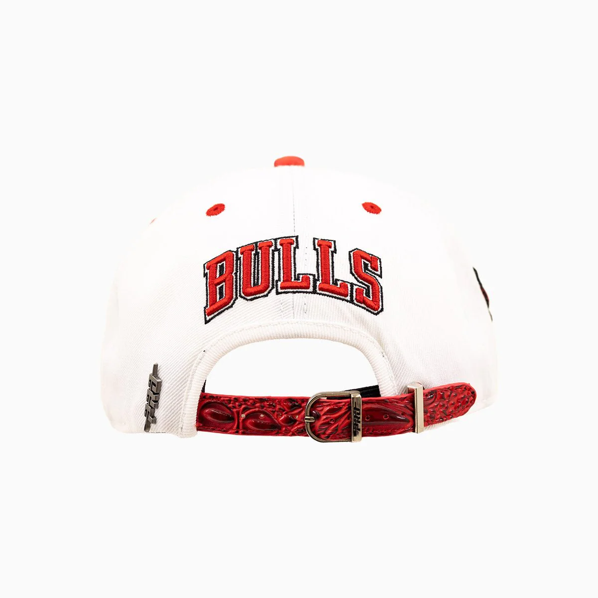 Chicago Bulls NBA Leather Visor Wool Snapback Hat - Image 2