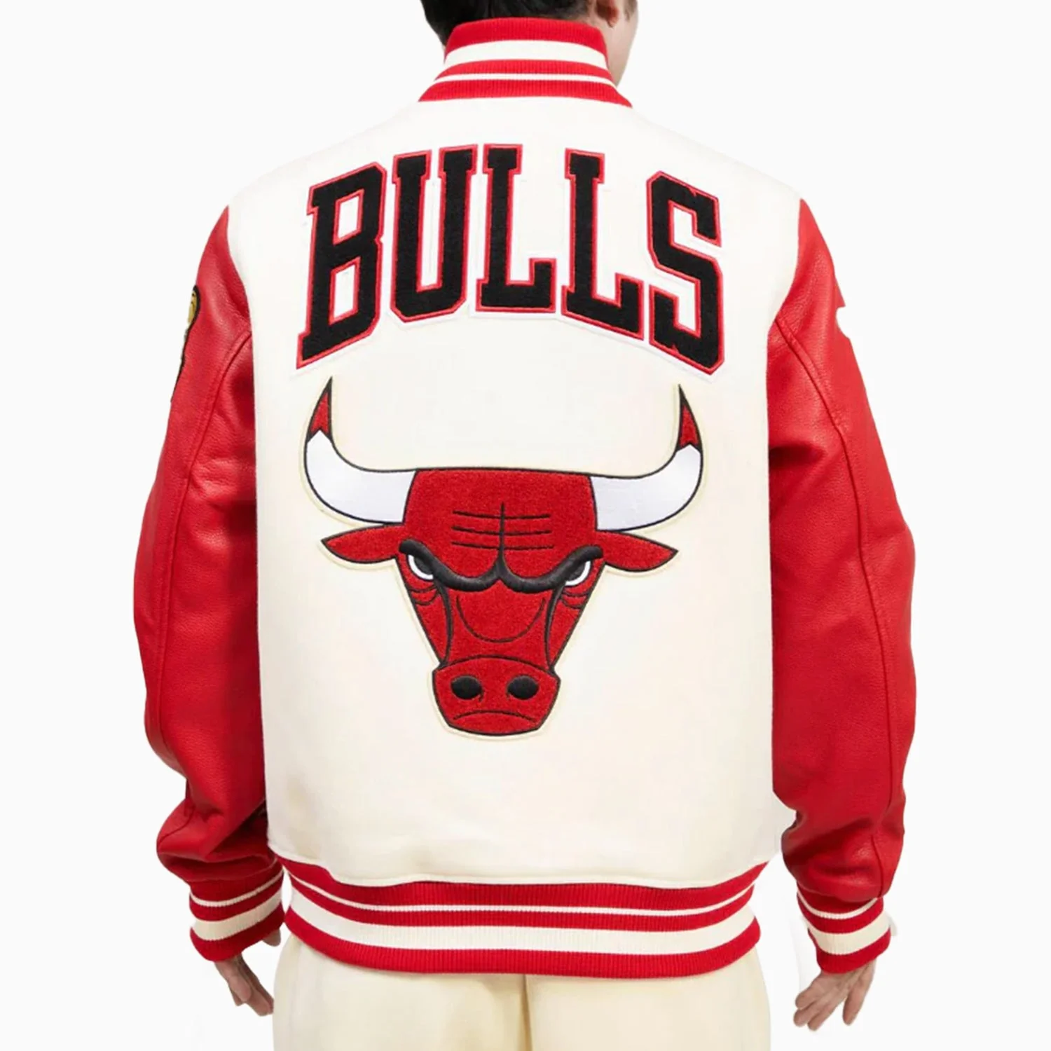 Men's Chicago Bulls NBA Wool Varsity Jacket - Image 2