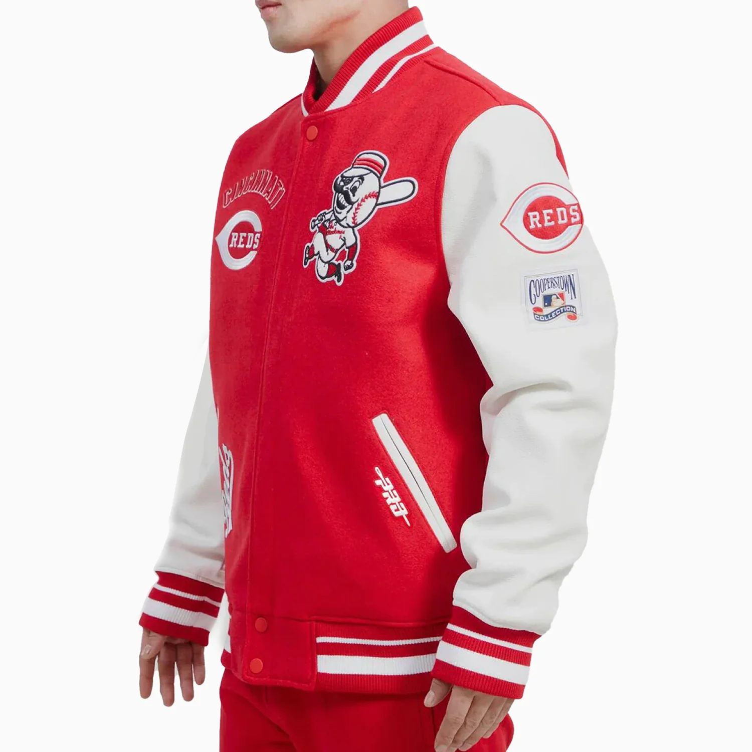 Men's Cincinnati Reds MLB Wool Varsity Jacket - Image 3