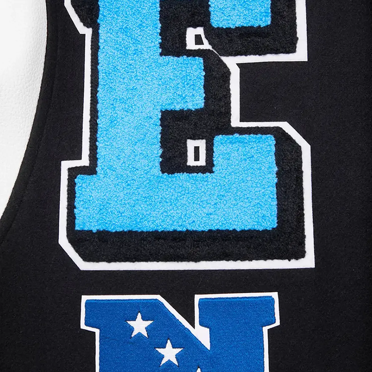 Men's Detroit Lions NFL Mash Up Rib Wool Varsity Jacket - Image 8