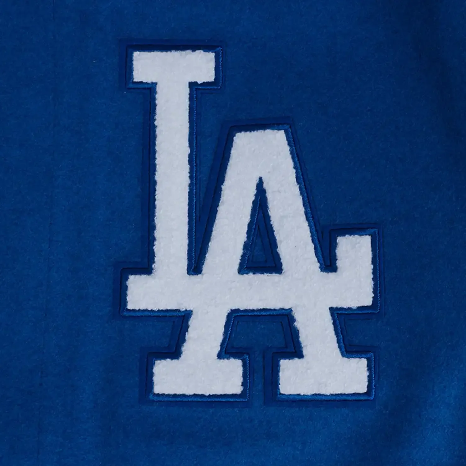 Men's Los Angeles Dodgers MLB Area Code Rib Wool Varsity Jacket - Image 5