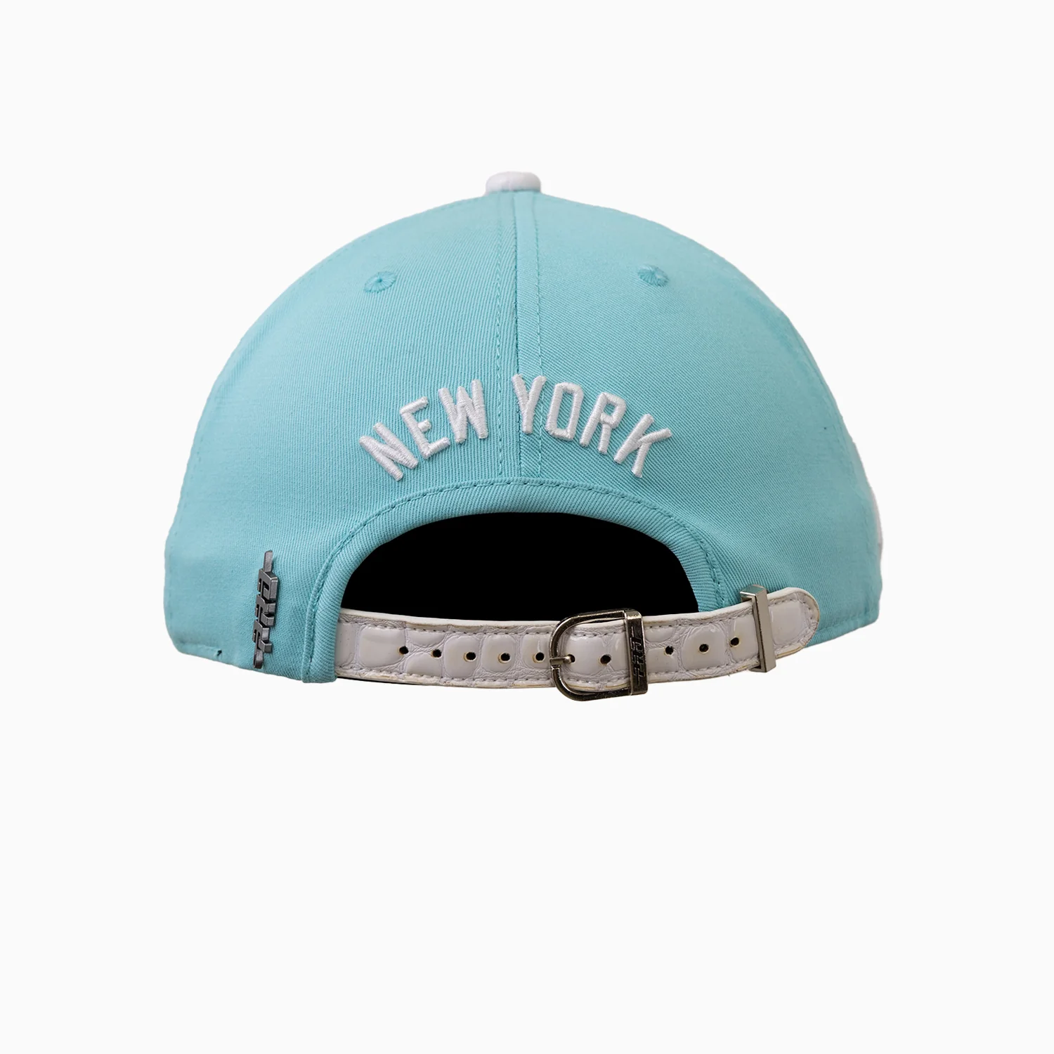 New York Yankees MLB Leather Visor Strapback Hat - Image 3