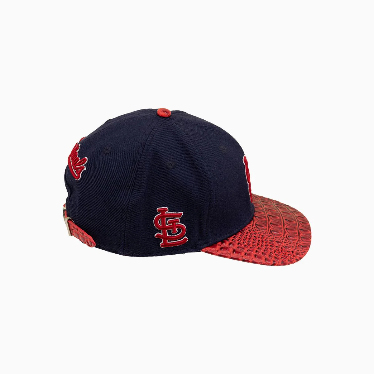 St. Louis Cardinals MLB Leather Flatbrim Snapback Hat - Image 3