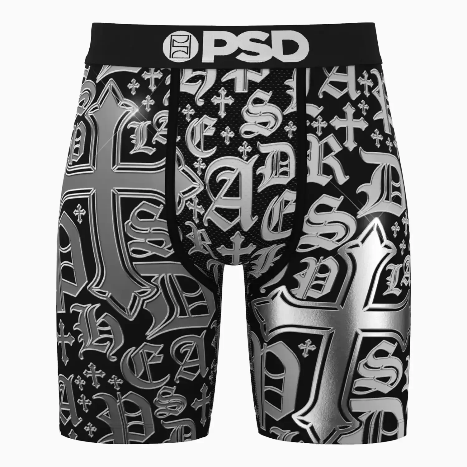 Men's Chrome Letters Standard Length Boxer