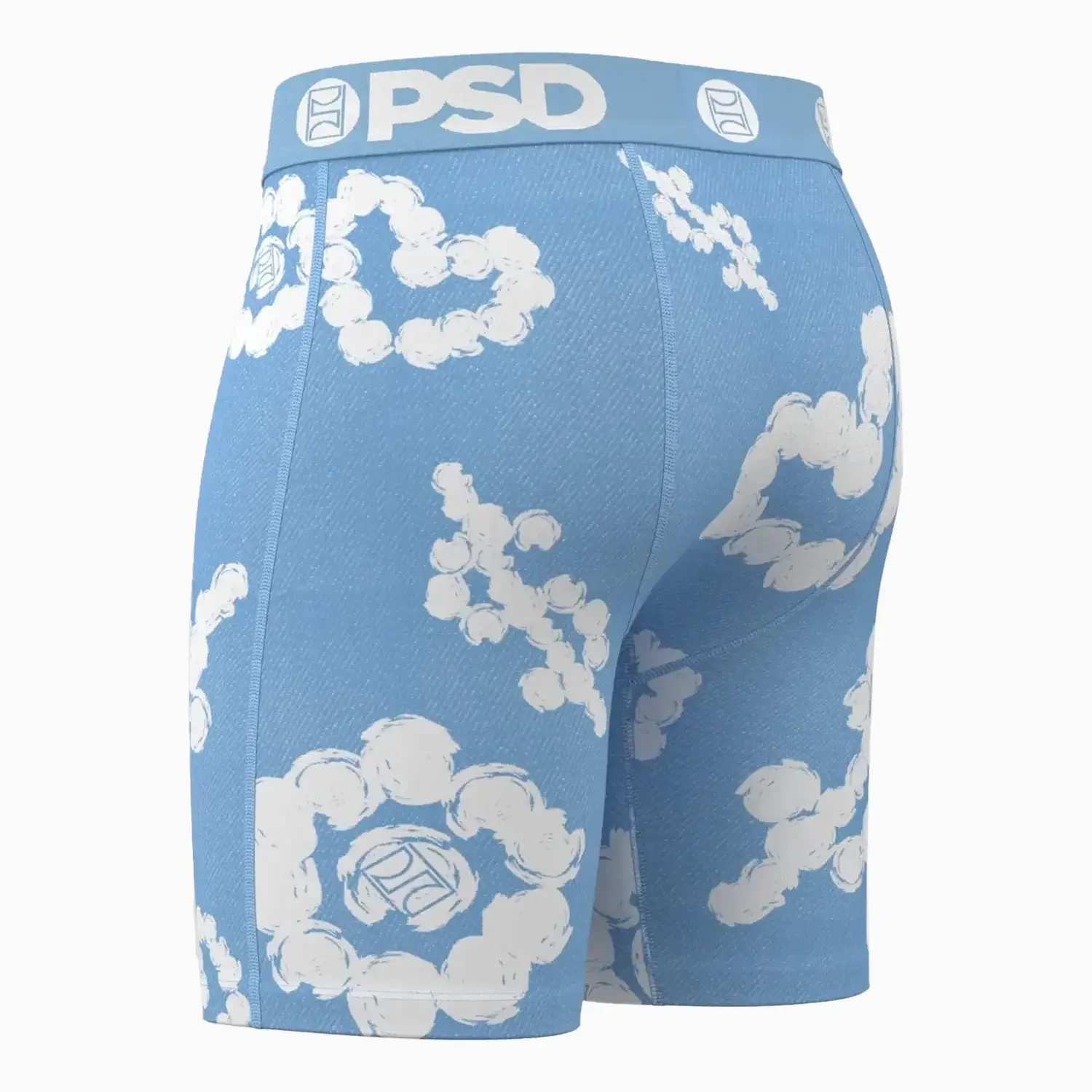 Men's Cloud Drops Blue Boxer Brief - Image 4
