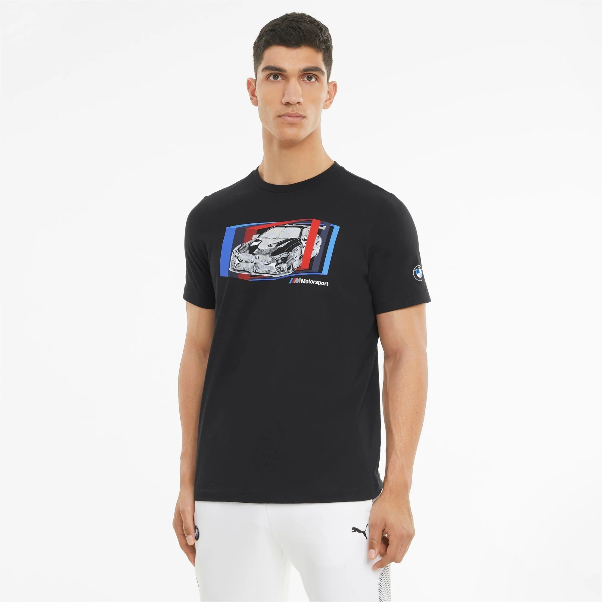 Men's BMW M Motorsport Car Graphic T Shirt