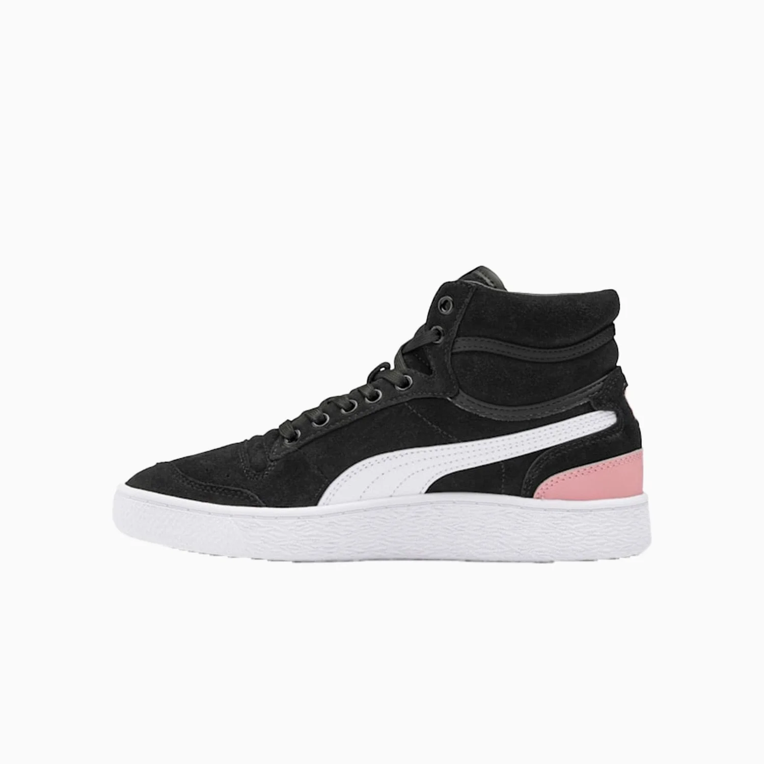 Women's Ralph Sampson Mid Suede "Black Bridal Rose" Sneakers - Image 3