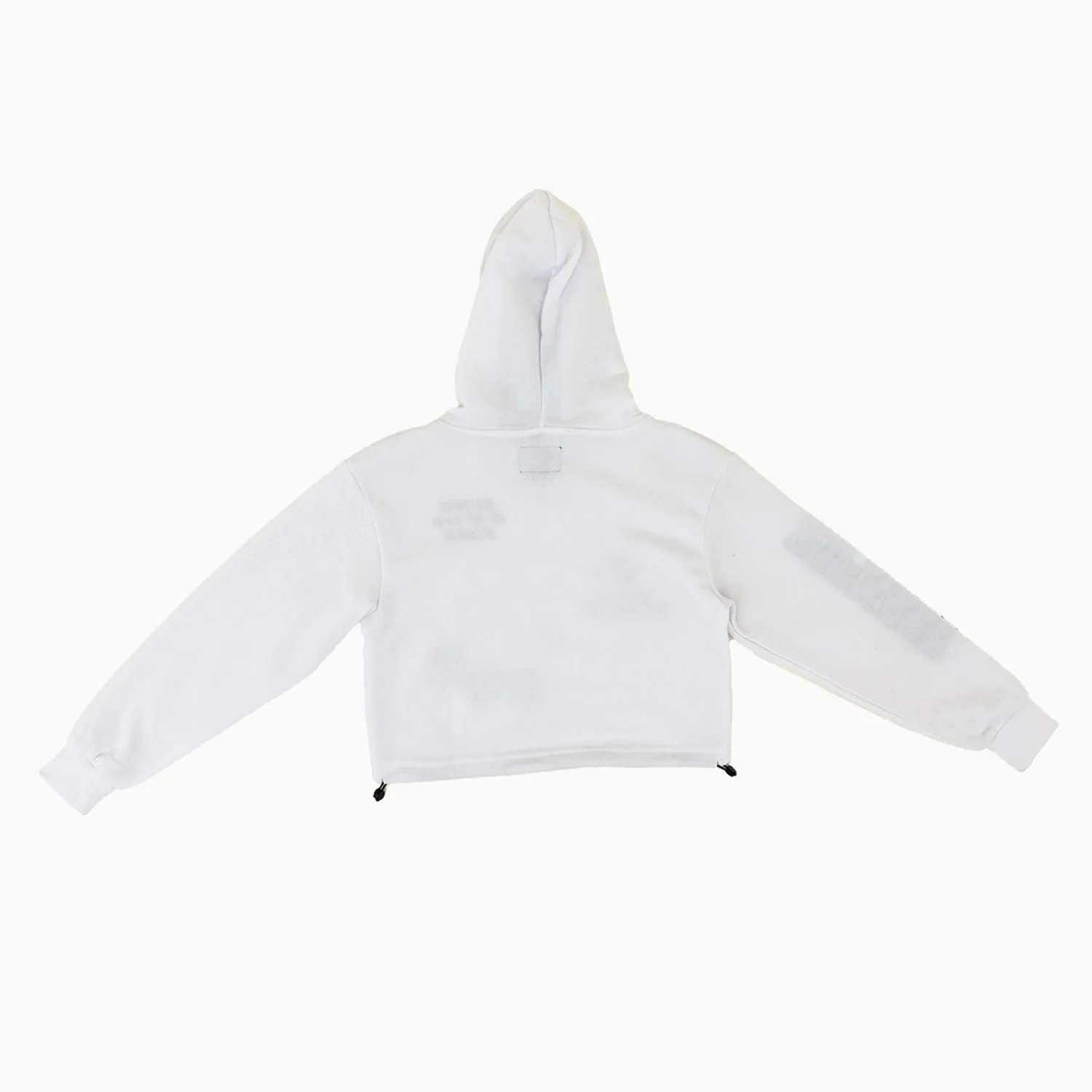 Women's Fleece Crop Graphic Pull Over Hoodie - Image 2