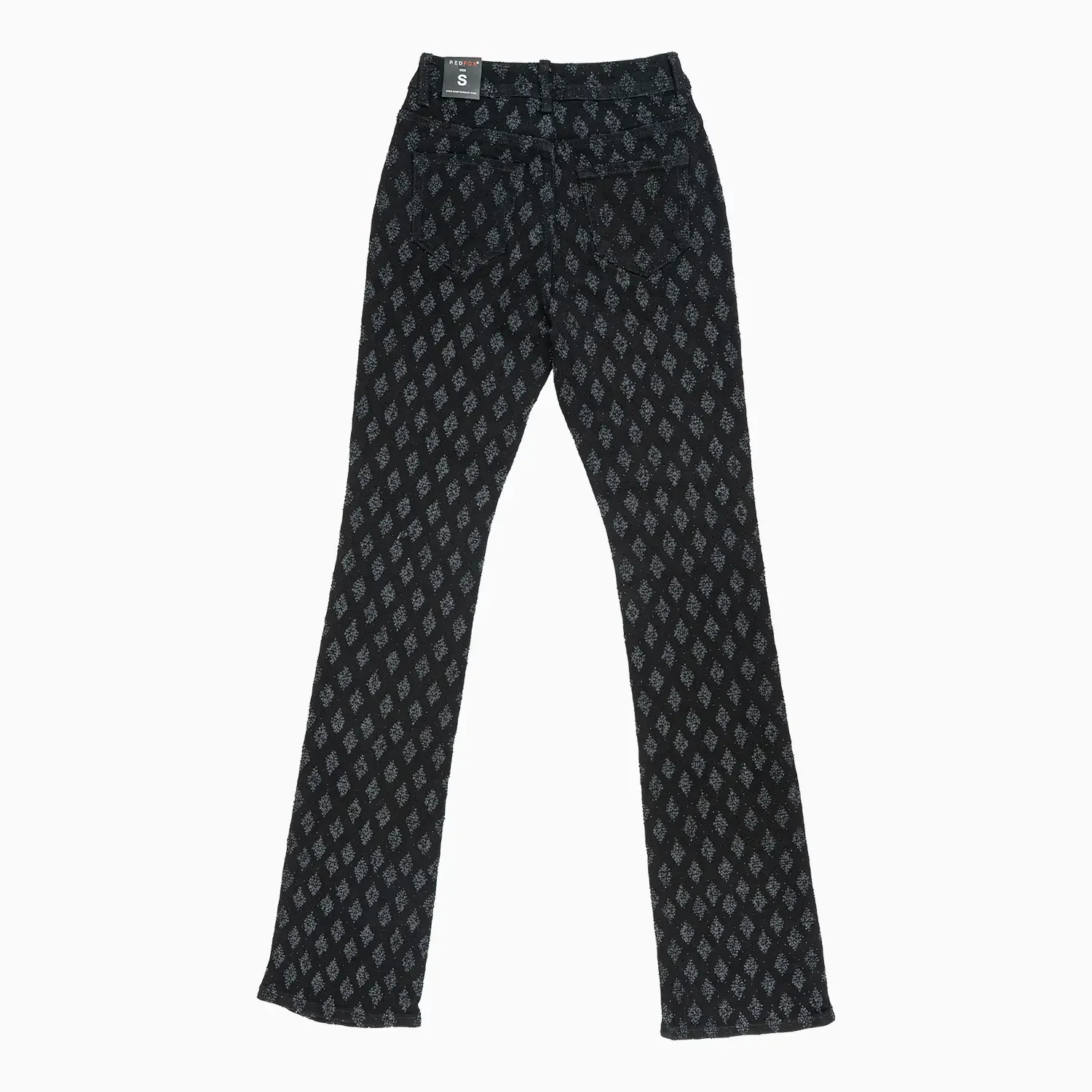 Women's Stacked King Rhinestone Denim Pant - Image 2