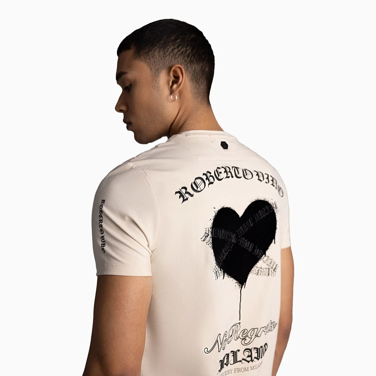 Men's Heart Crew Neck T Shirt - Image 3