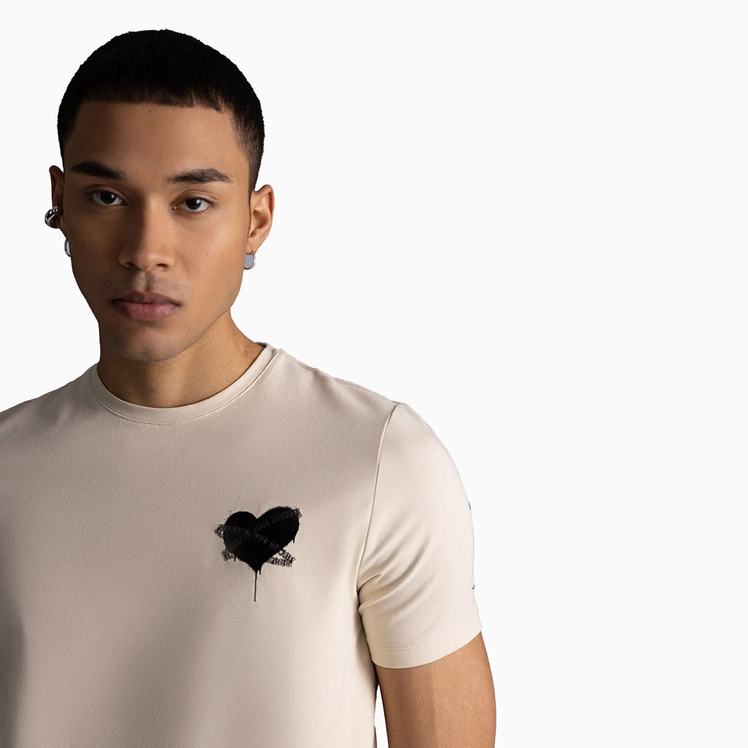 Men's Heart Crew Neck T Shirt - Image 4