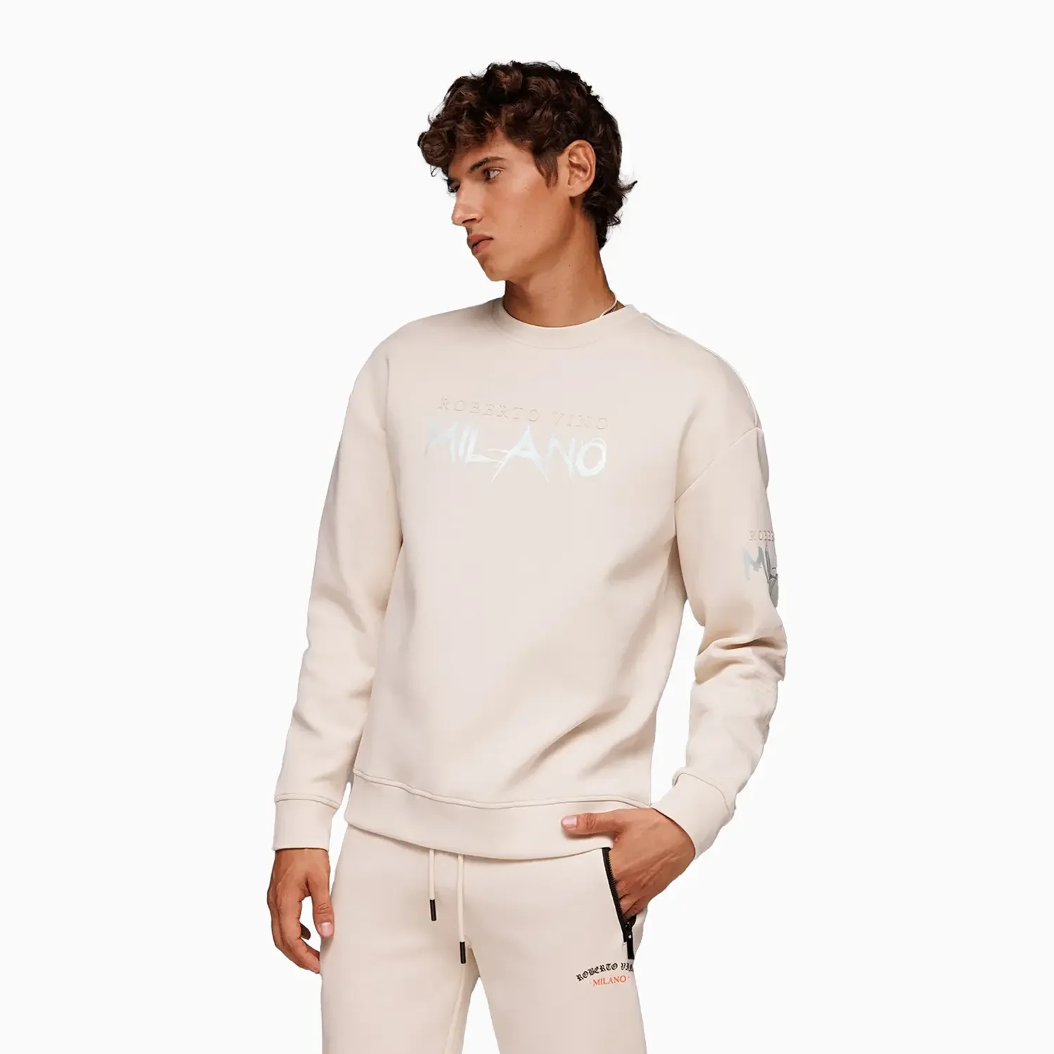 Men's Milano Sweater Beige - Image 2