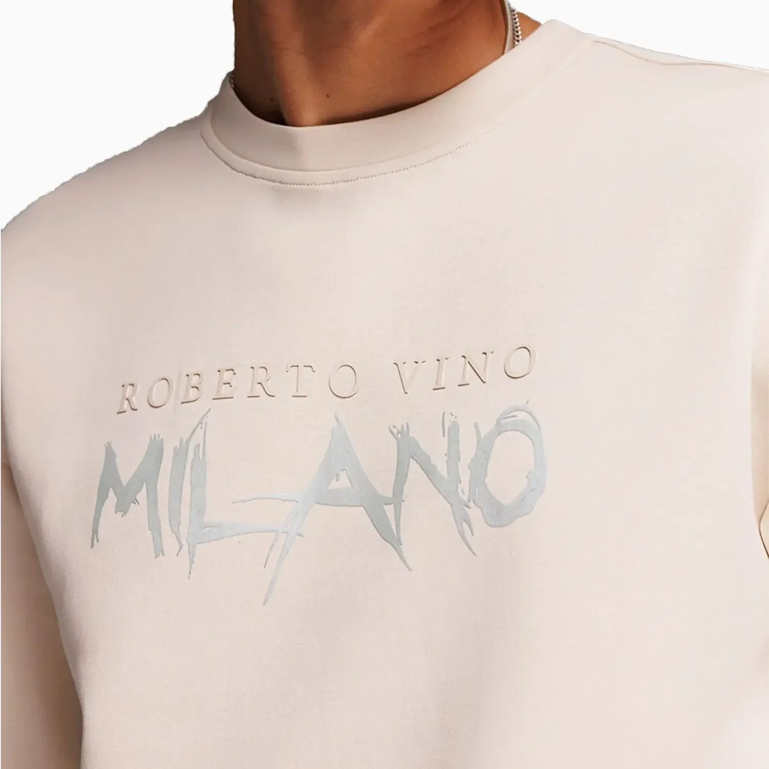 Men's Milano Sweater Beige - Image 3