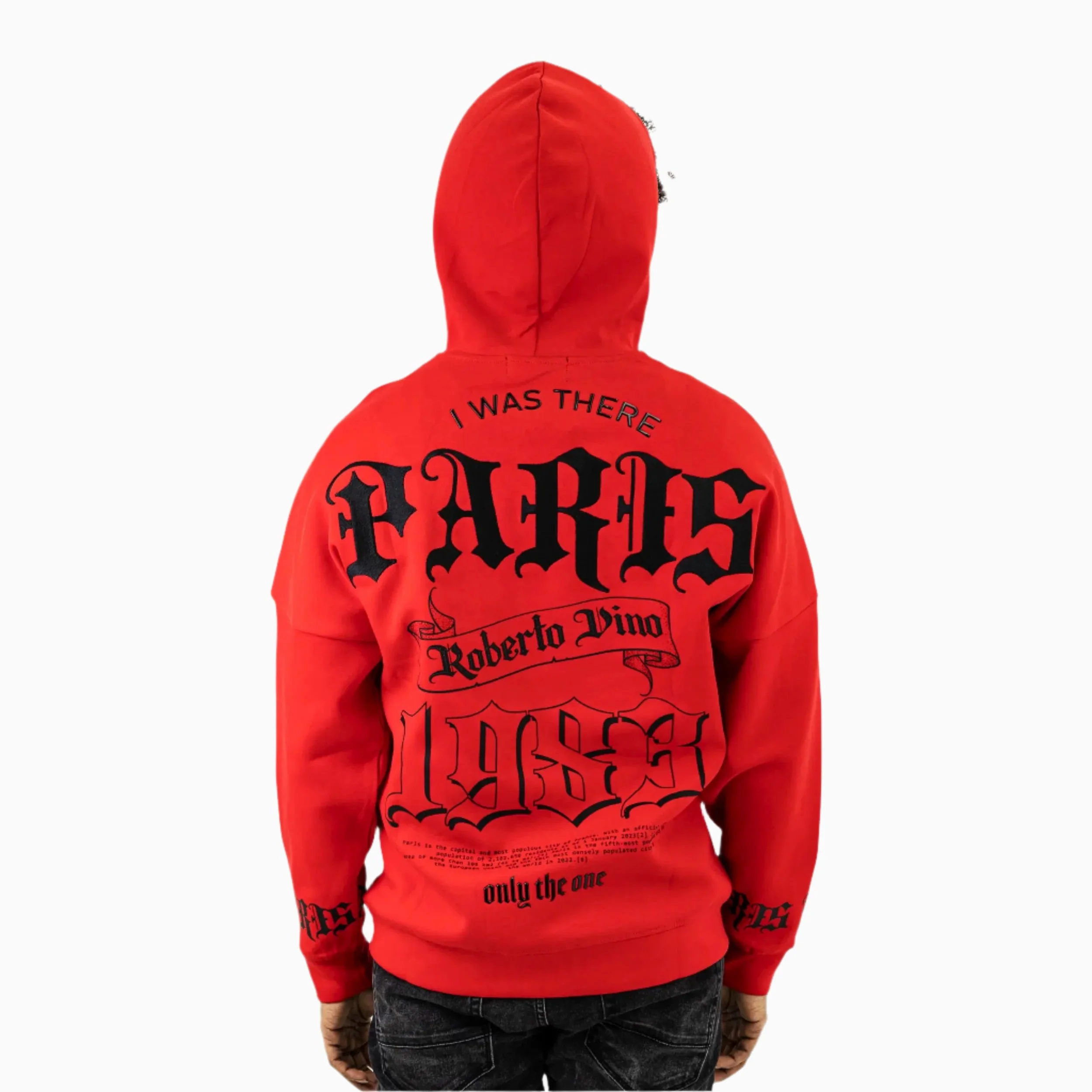 Men's Paris Pull Over Hoodie - Image 2