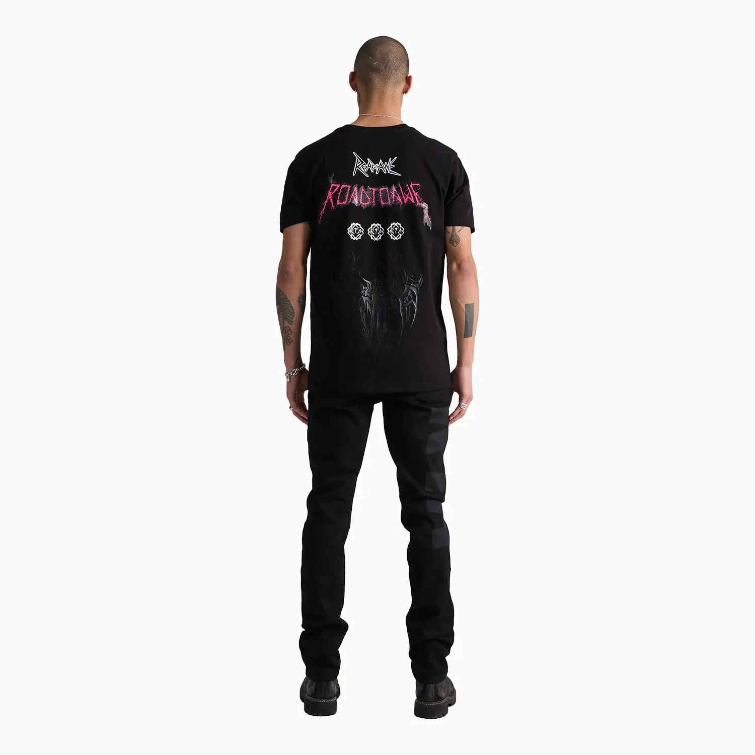 Men's Bryant Black Logo Slim Denim Pant - Image 5