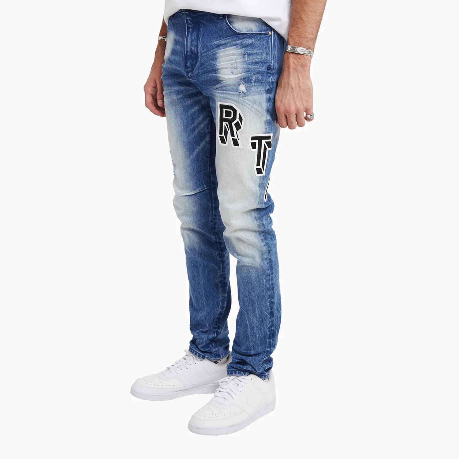 Men's Bryant Jeans RTA 3D Embroidery Patch Pant - Image 3
