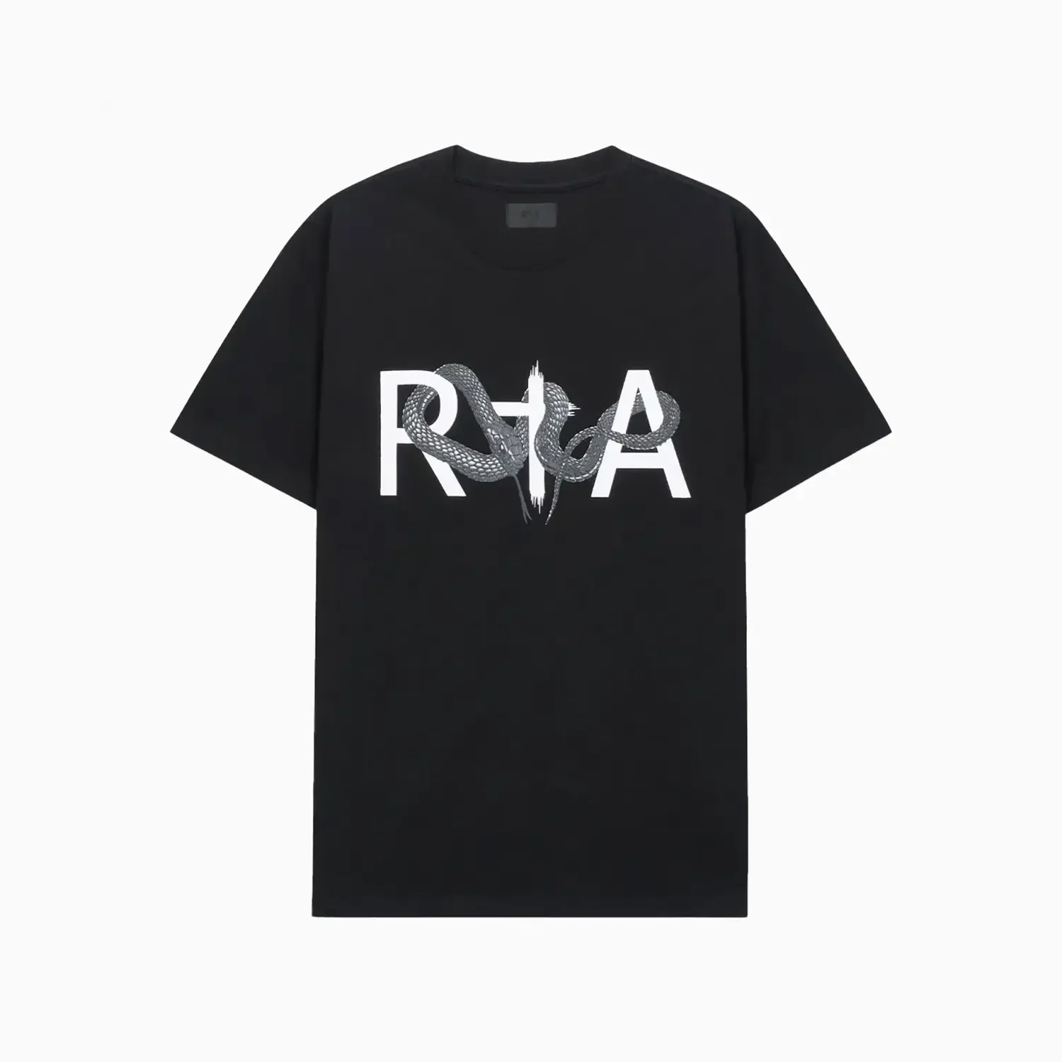 Men's Liam Black Snake Logo T-Shirt