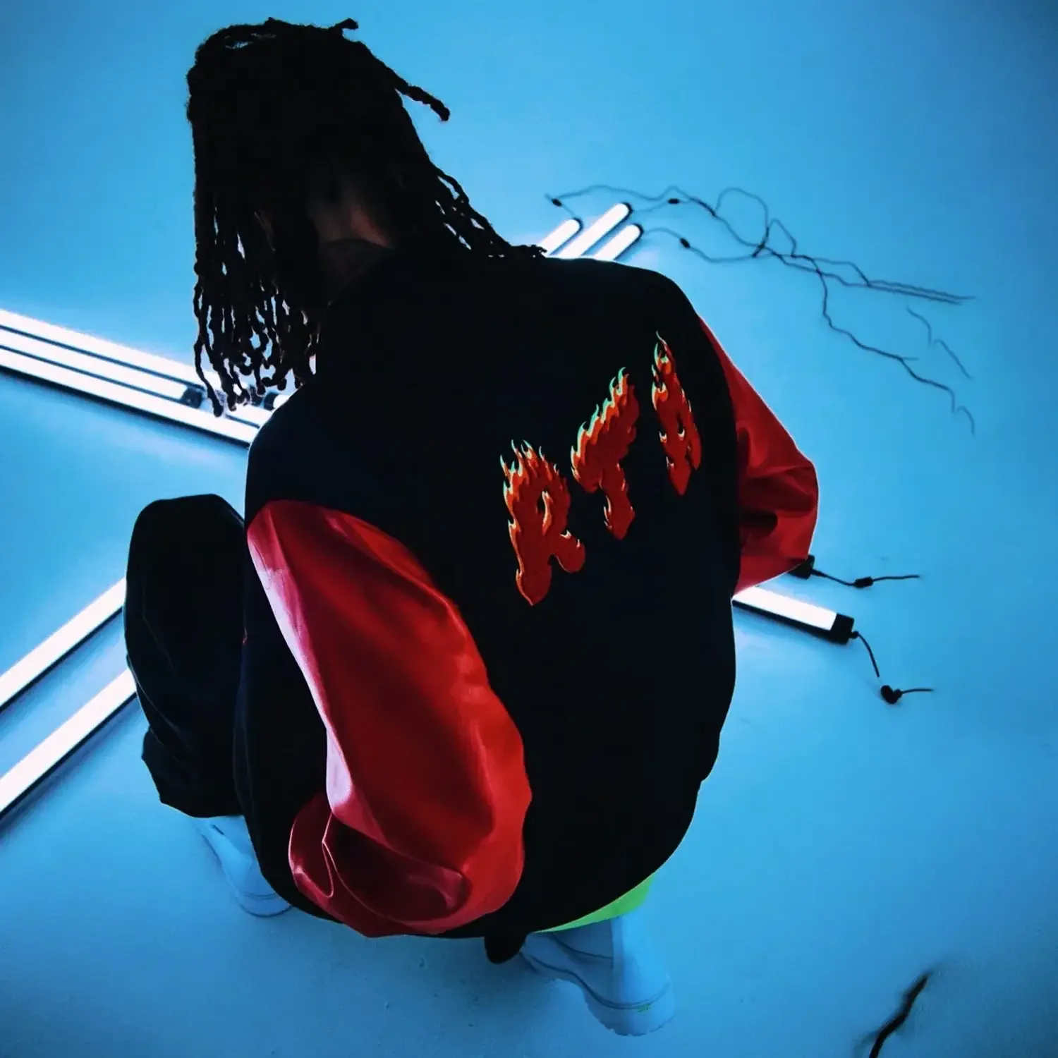 Men's Marty Script Logo Varsity Jacket - Image 2
