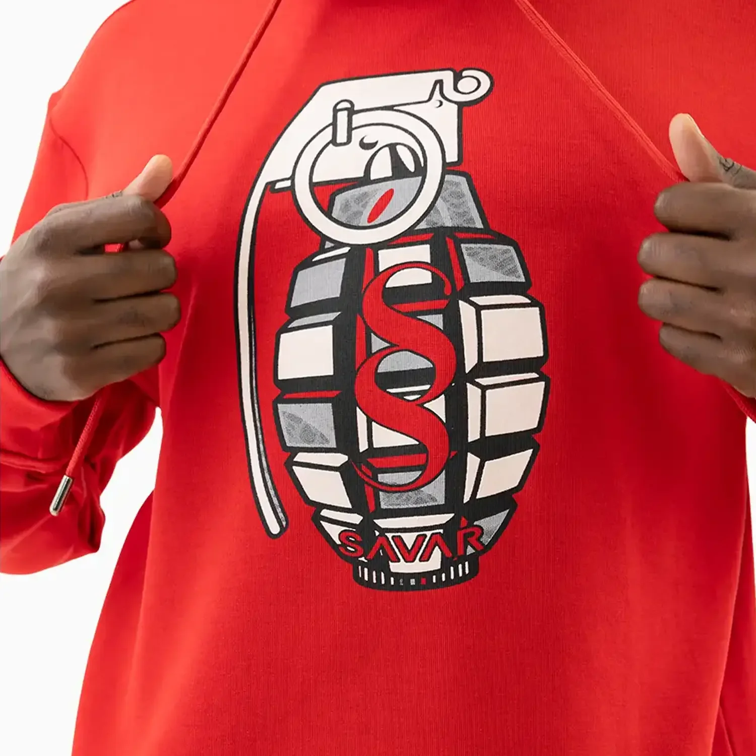 Men's Grenade Graphic Pull Over Hoodie - Image 7