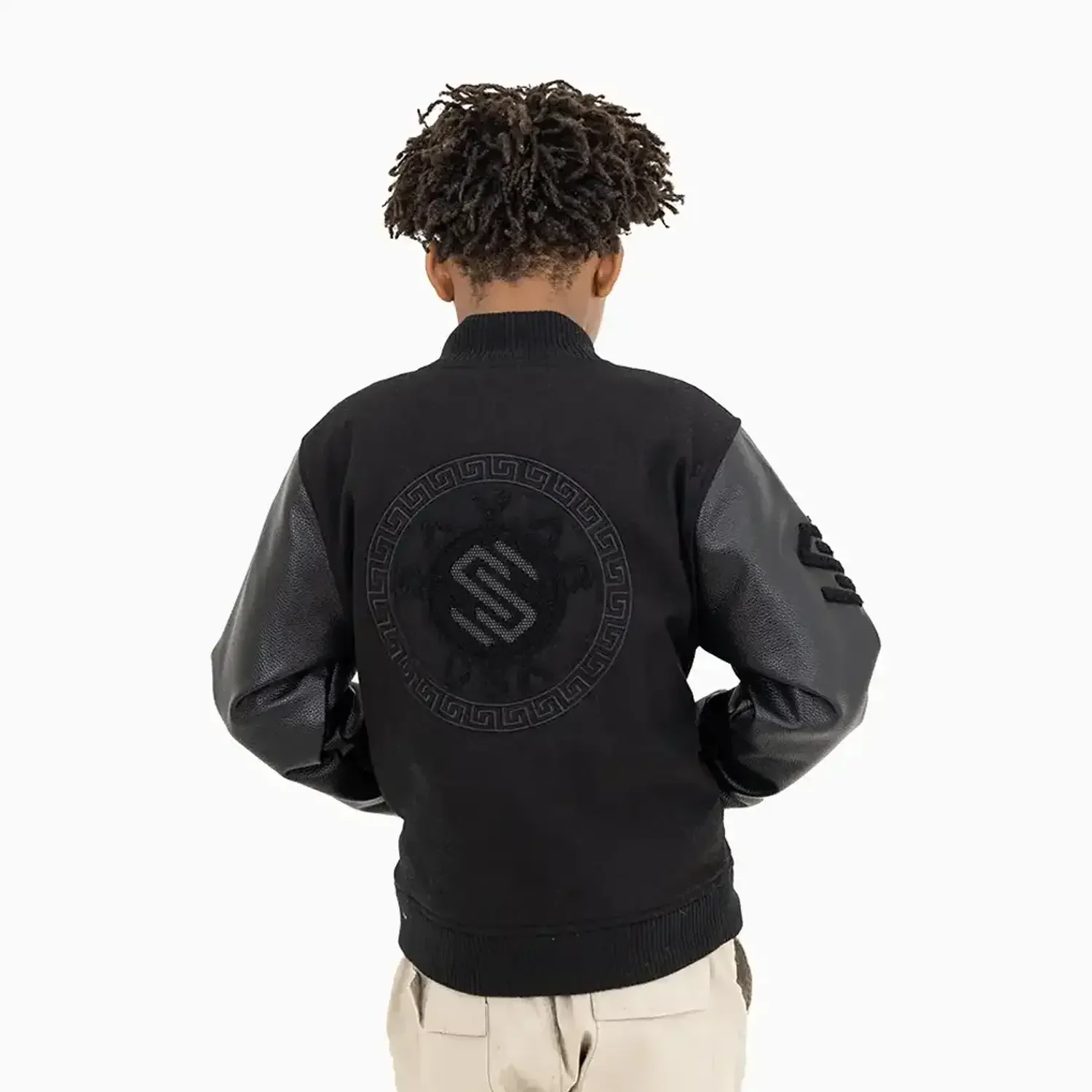 Kid's Circle Wool Varsity Jacket - Image 2
