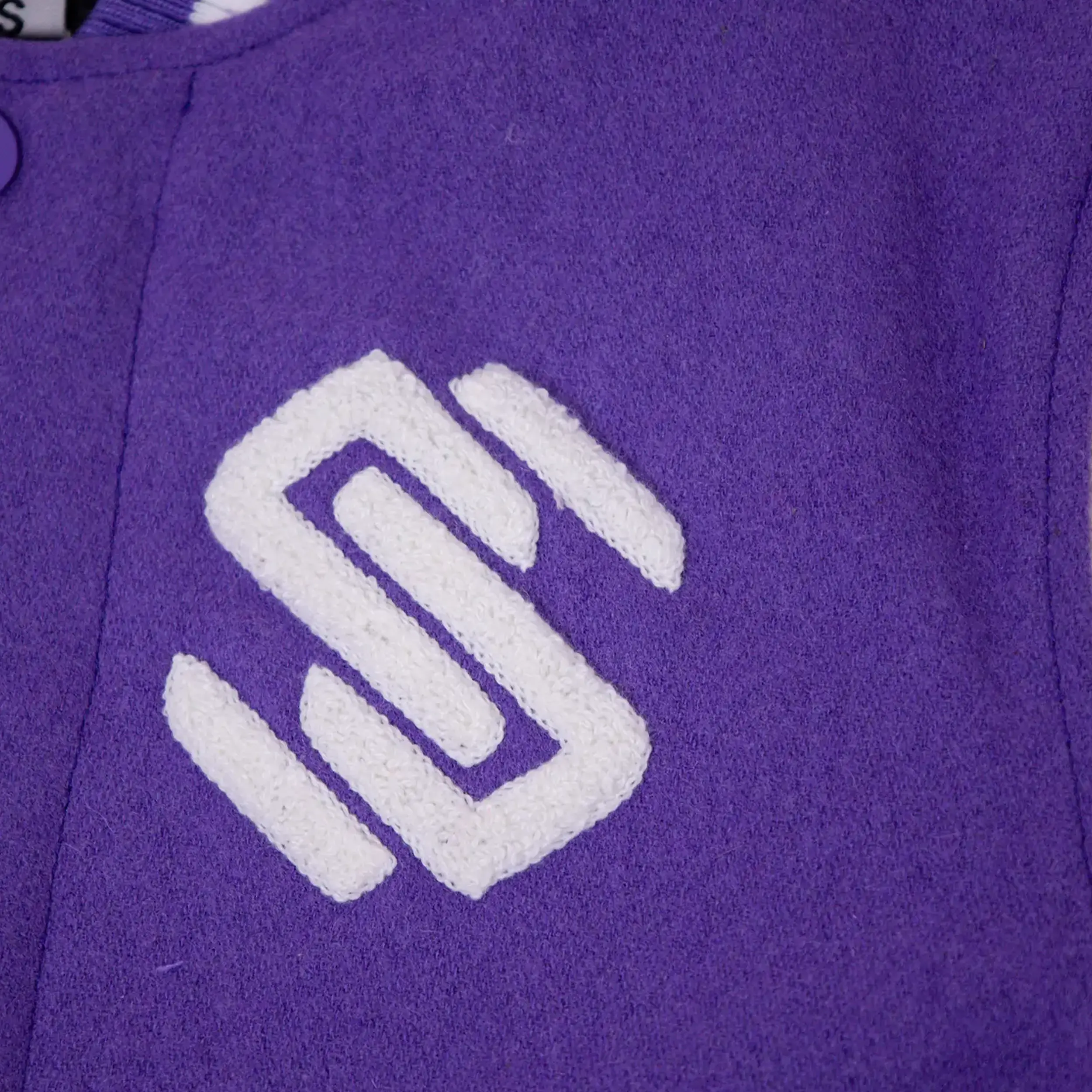 Kid's Circle Wool Varsity Jacket - Image 6