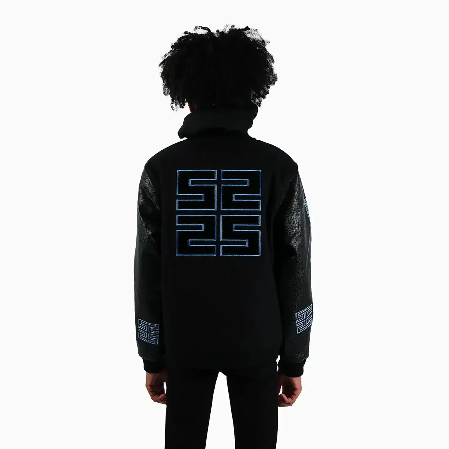 Kid's Reflective Wool Varsity Jacket - Image 2