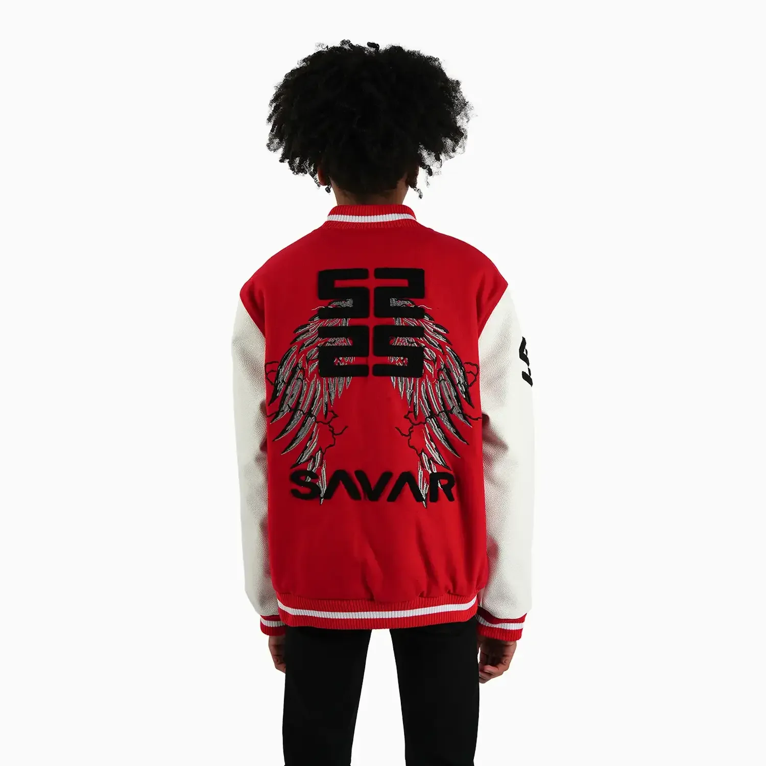 Kid's Wings Wool Varsity Jacket - Image 2
