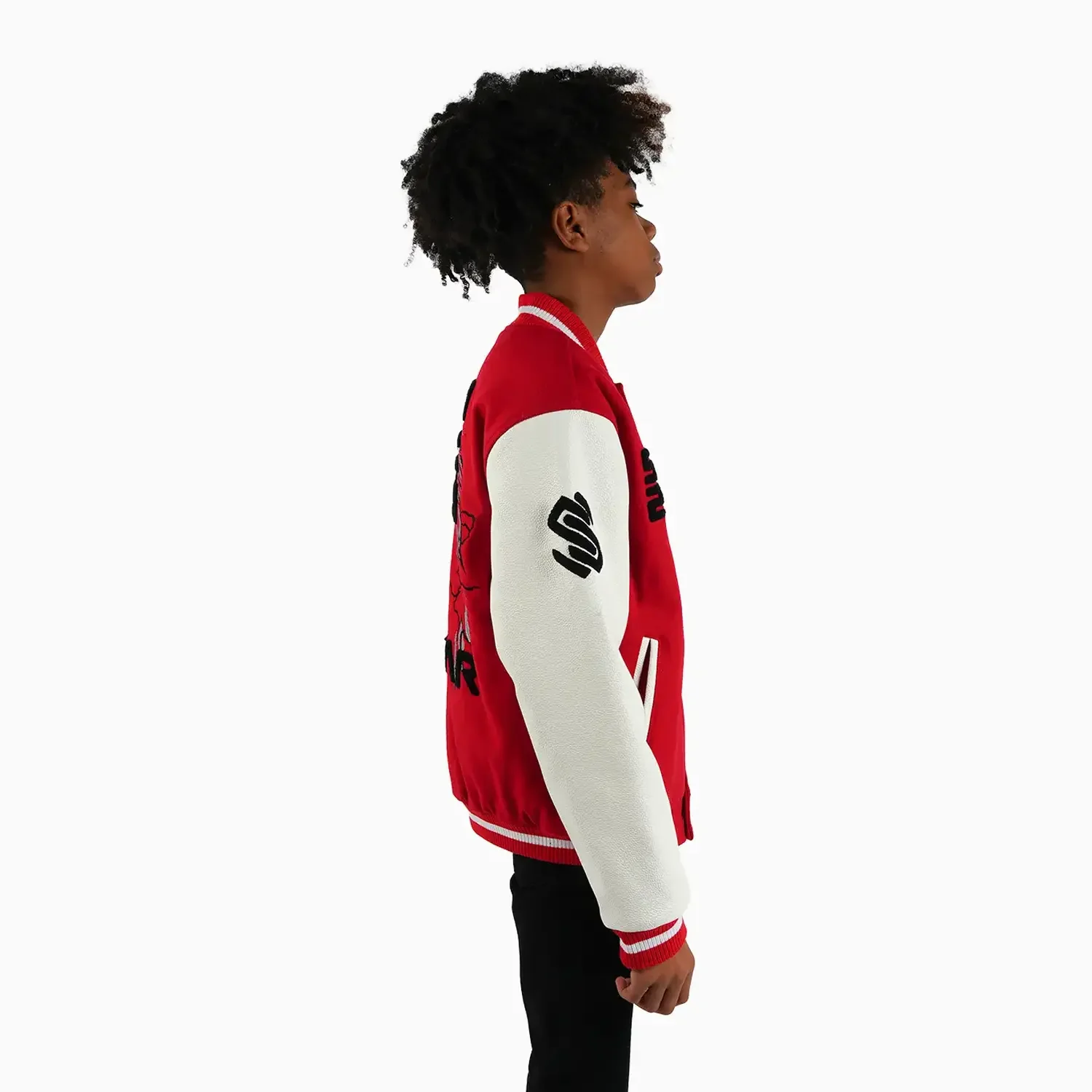 Kid's Wings Wool Varsity Jacket - Image 3