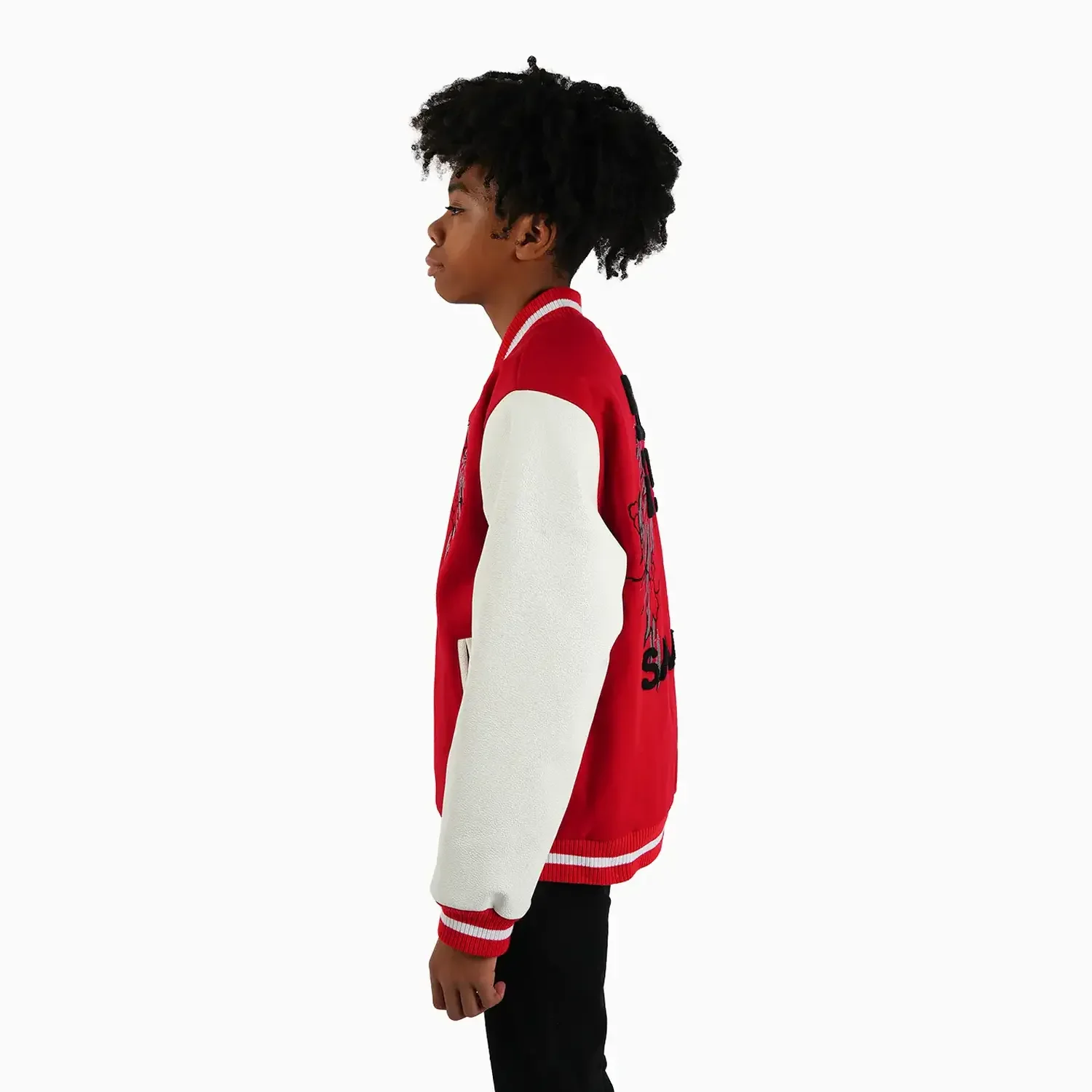 Kid's Wings Wool Varsity Jacket - Image 4