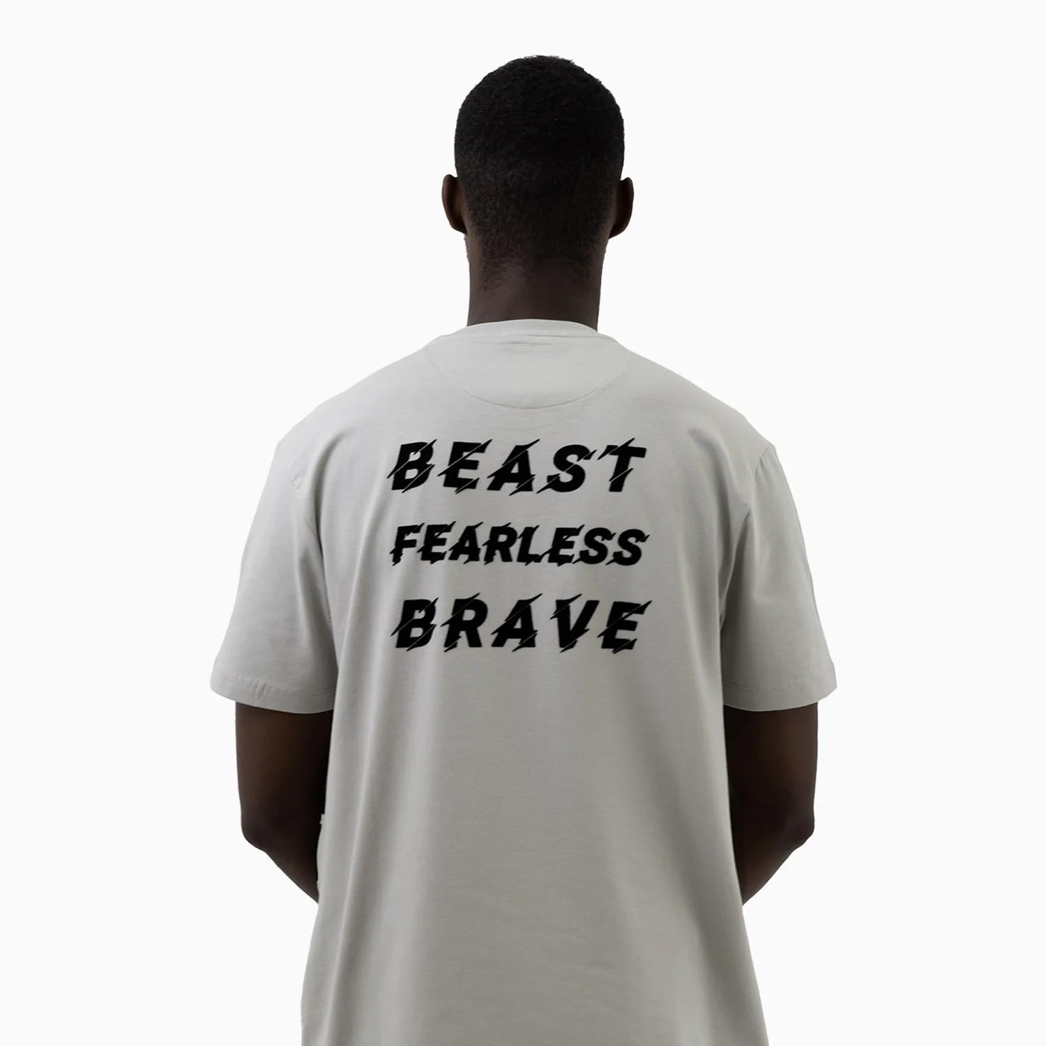 Men's Beast Fearless Brave Short Sleeve T-Shirt - Image 2