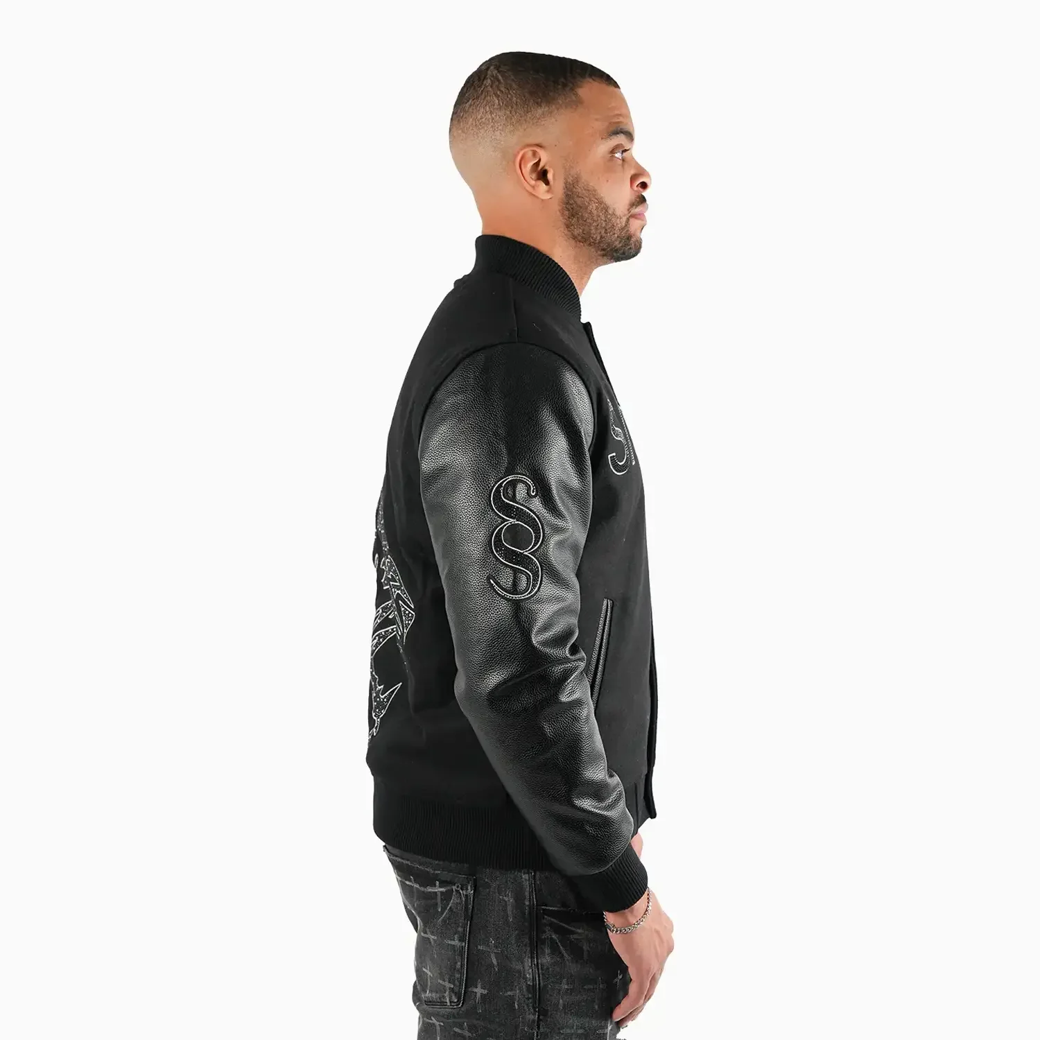 Men's Beast Wool Varsity Jacket - Image 4