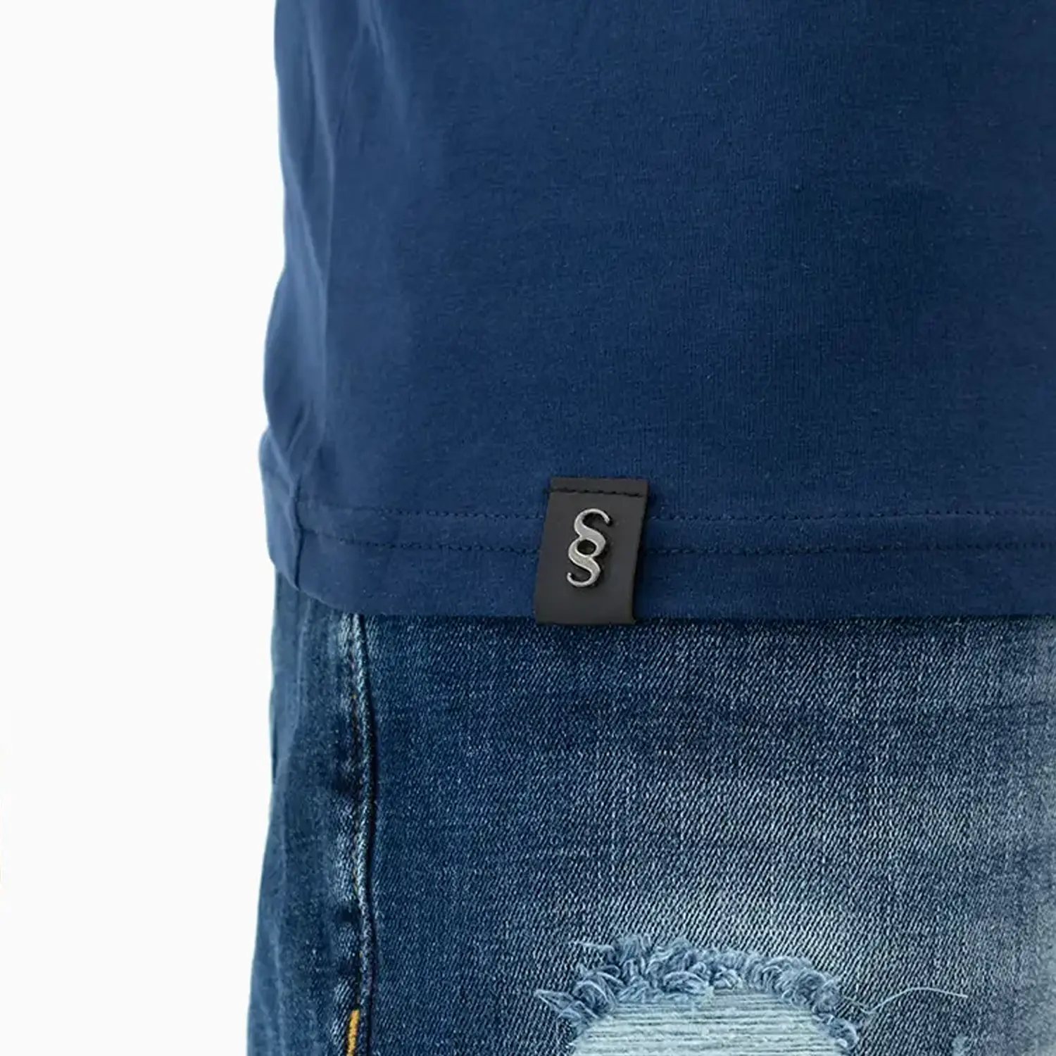 Men's Bold Navy Blue T Shirt - Image 6