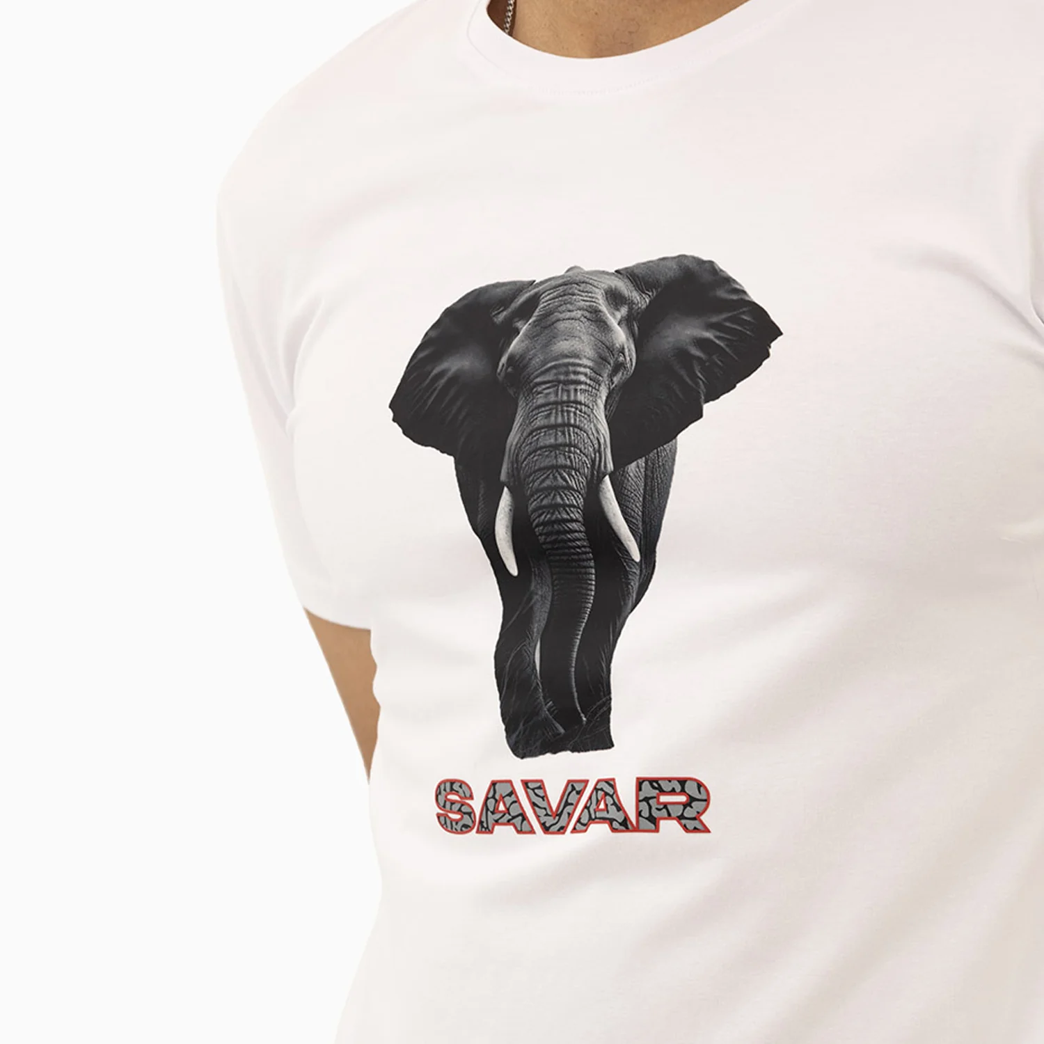 Men's Elephant Logo Short Sleeve T-Shirt - Image 2