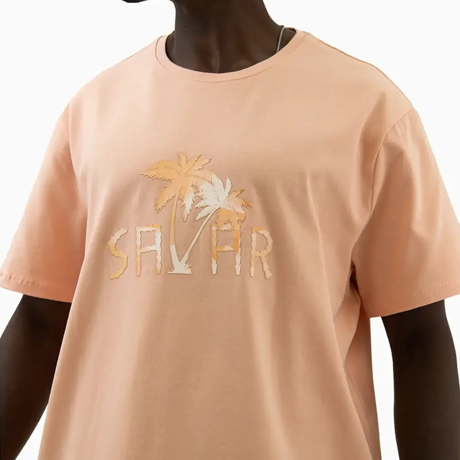 Men's Palm Tree Graphic Short Sleeves T-Shirt - Image 5
