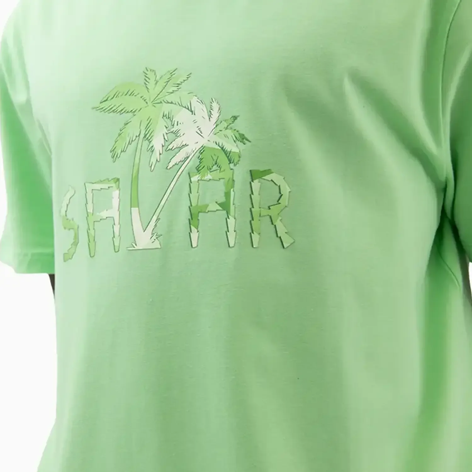 Men's Palm Tree Graphic Short Sleeves T-Shirt - Image 7