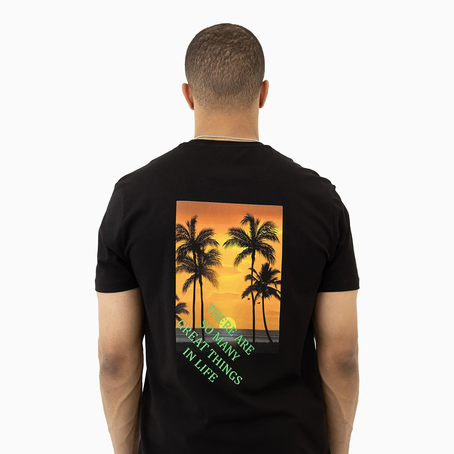Men's Palm Tree Short Sleeve T-Shirt - Image 2