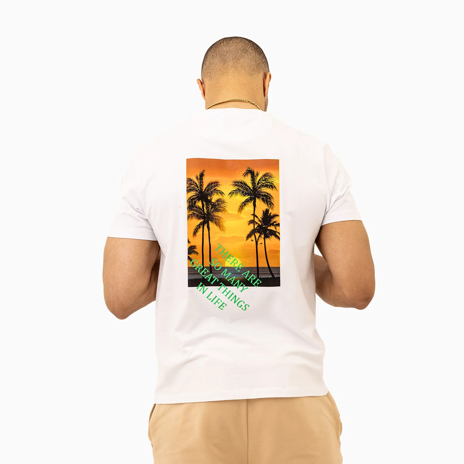 Men's Palm Tree Short Sleeve T-Shirt - Image 2