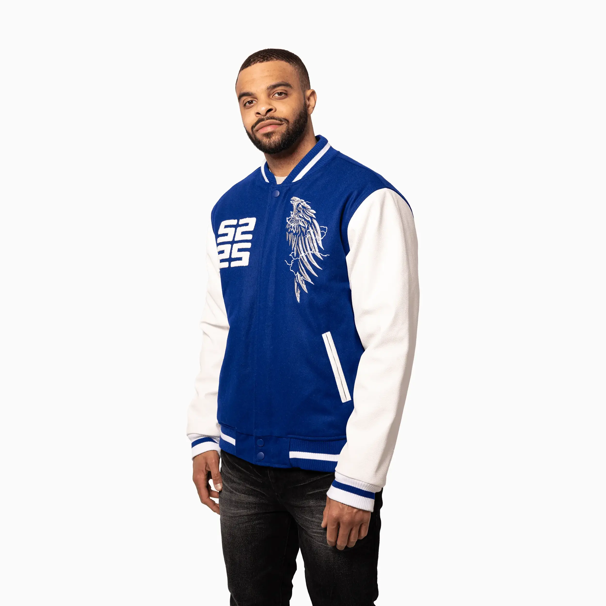Men's Wings Wool Varsity Jacket - Image 11
