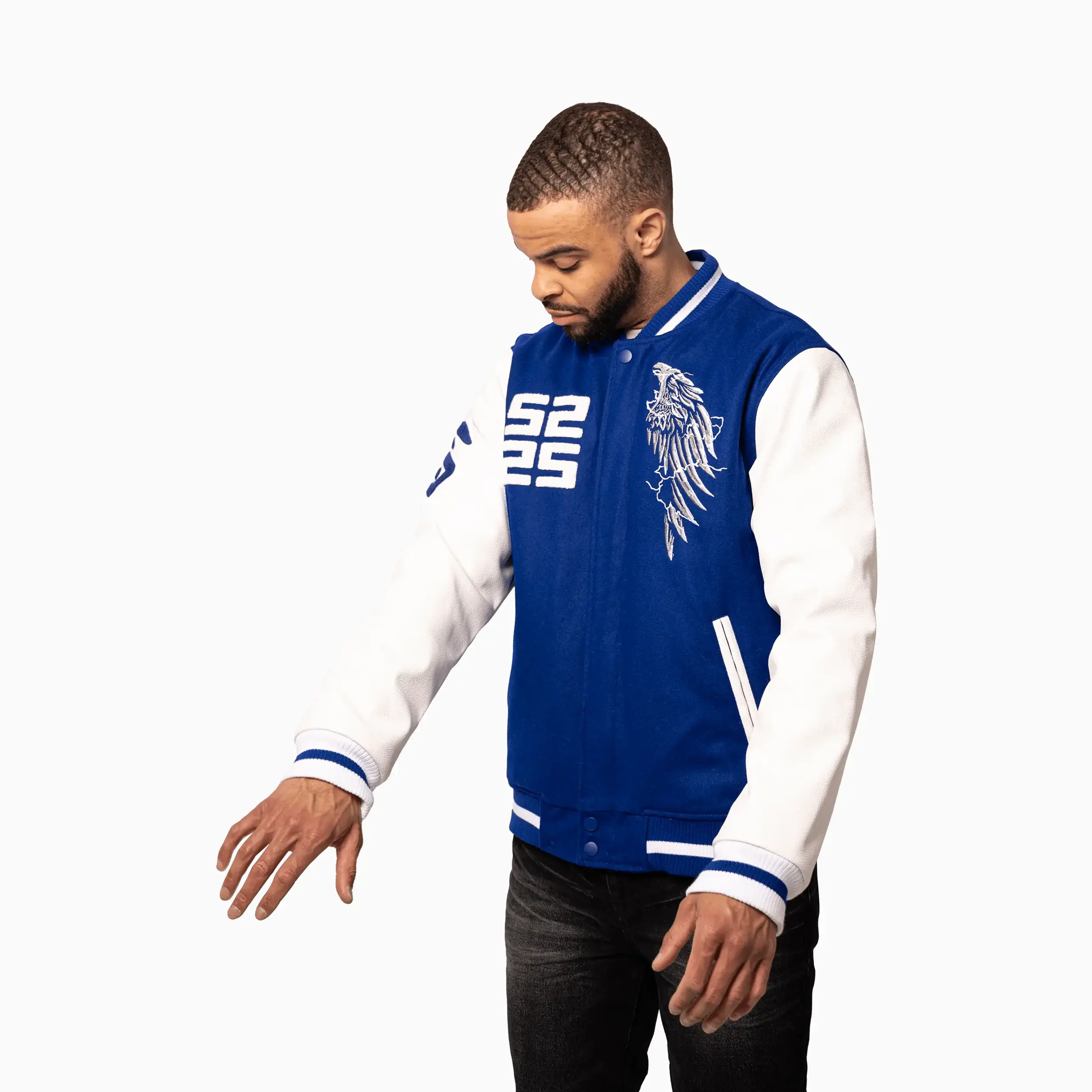 Men's Wings Wool Varsity Jacket - Image 13