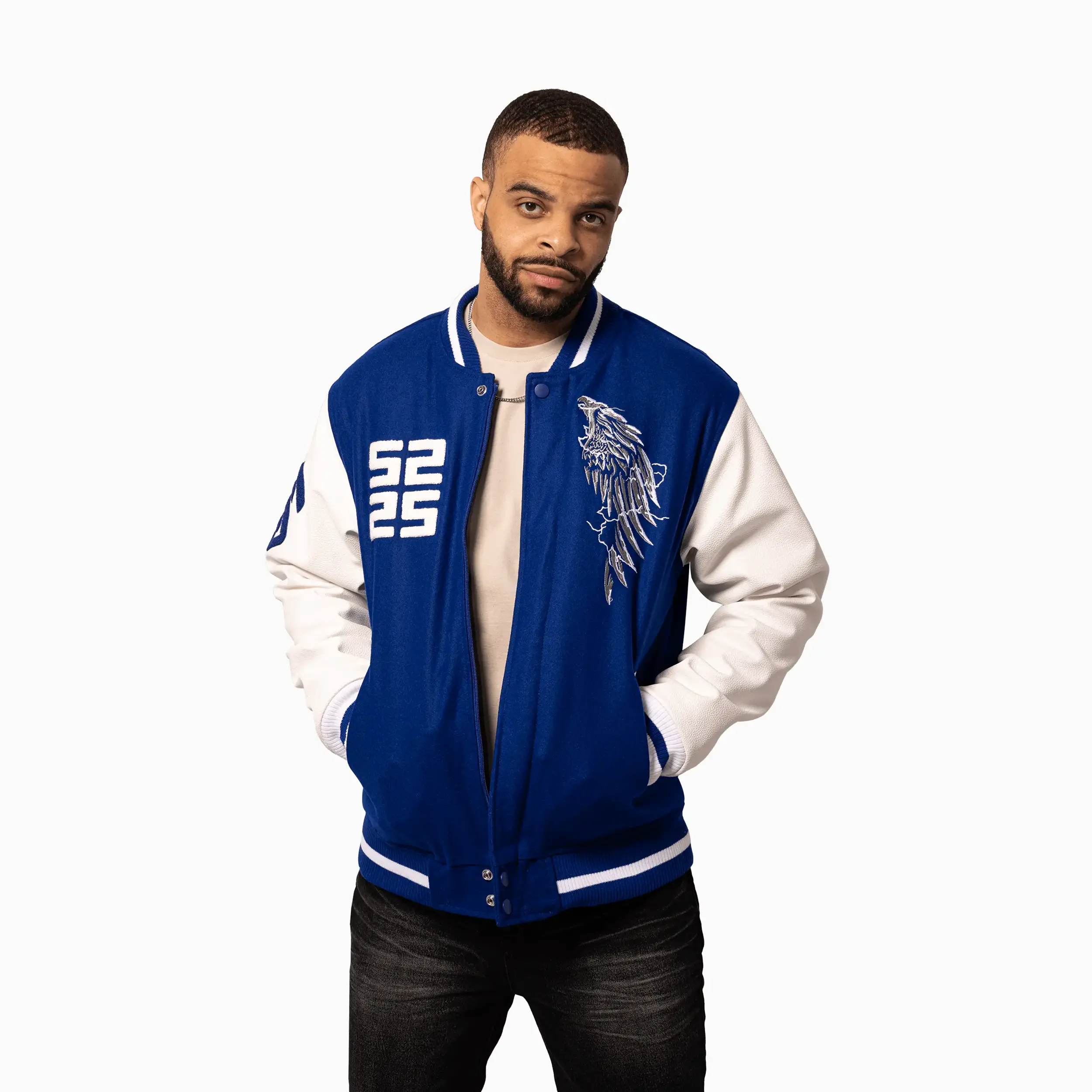 Men's Wings Wool Varsity Jacket - Image 3