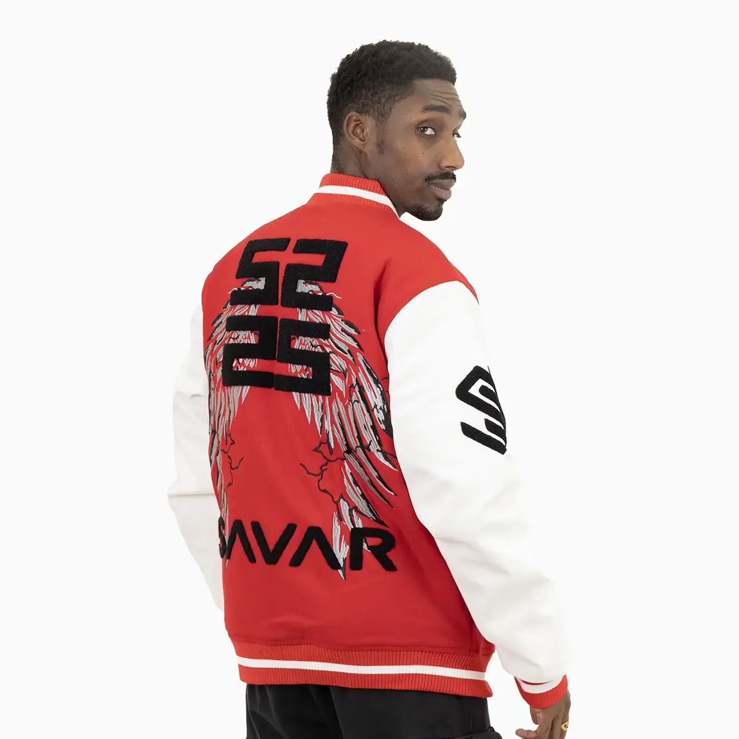 Men's Wings Wool Varsity Jacket - Image 3