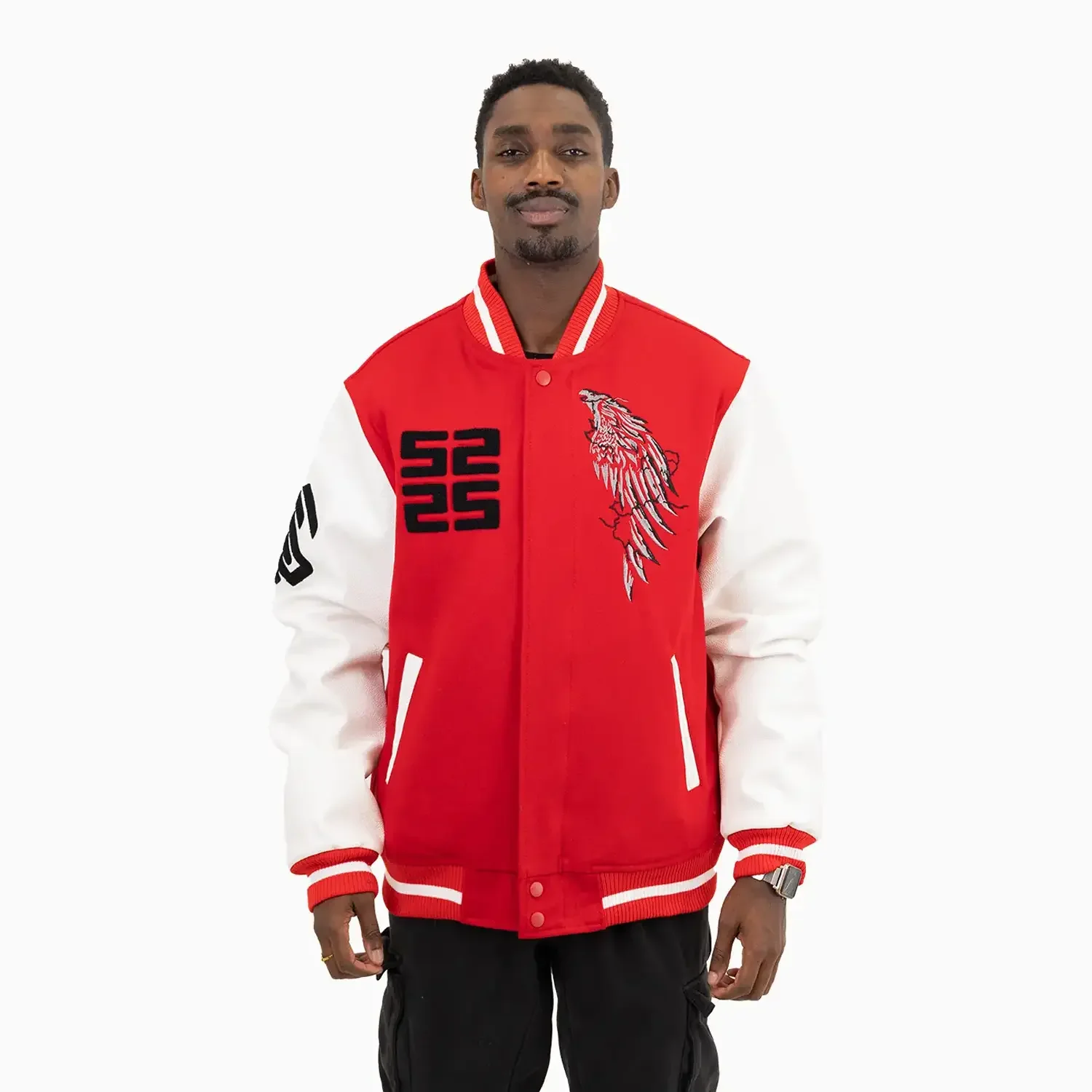 Men's Wings Wool Varsity Jacket - Image 5