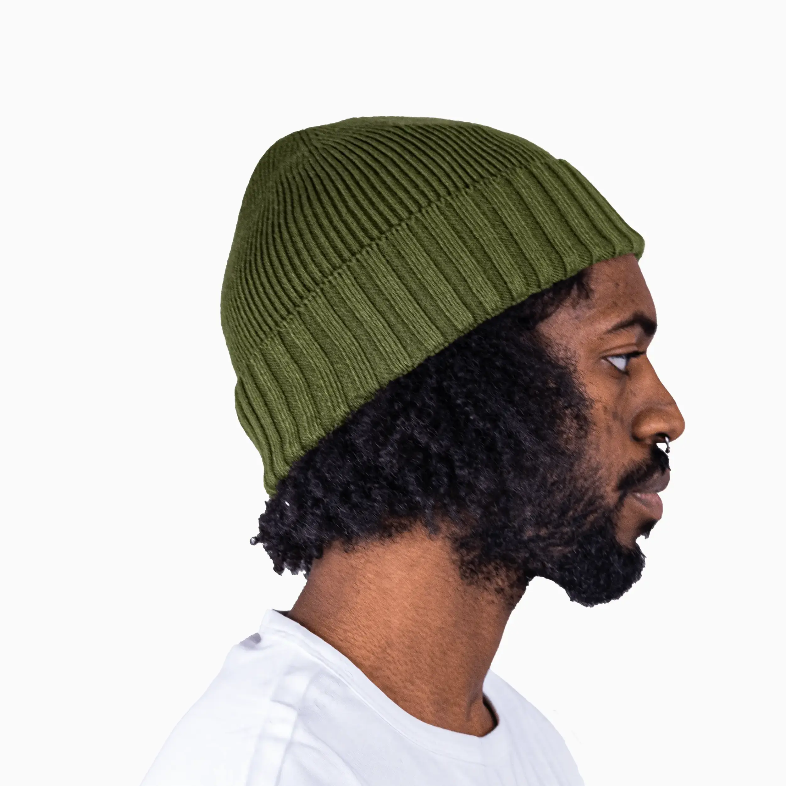 Savar Ribbed Cuff Beanie Hat - Image 5