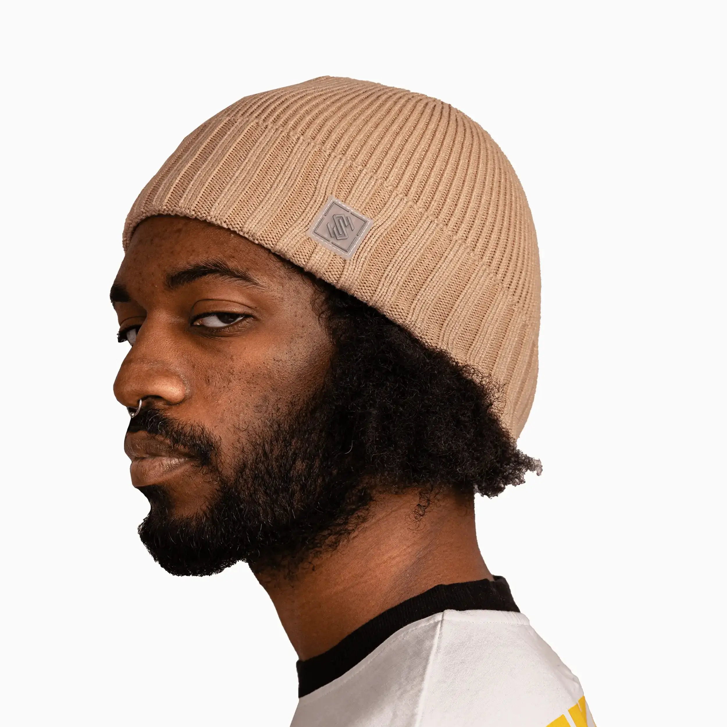 Savar Ribbed Cuff Beanie Hat - Image 3