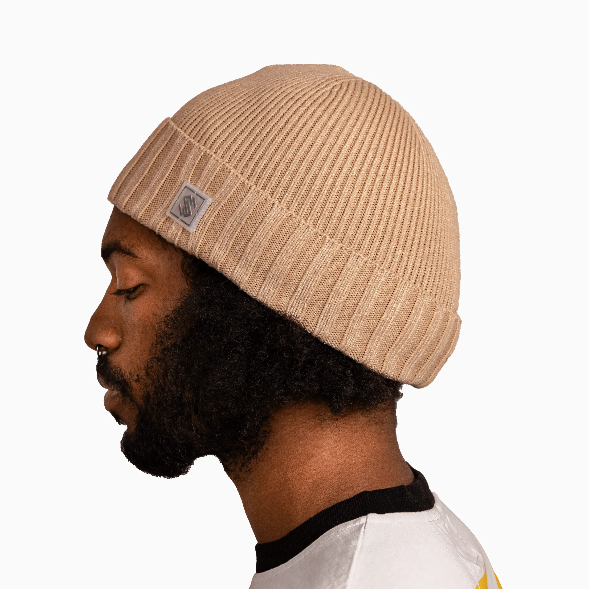 Savar Ribbed Cuff Beanie Hat - Image 5
