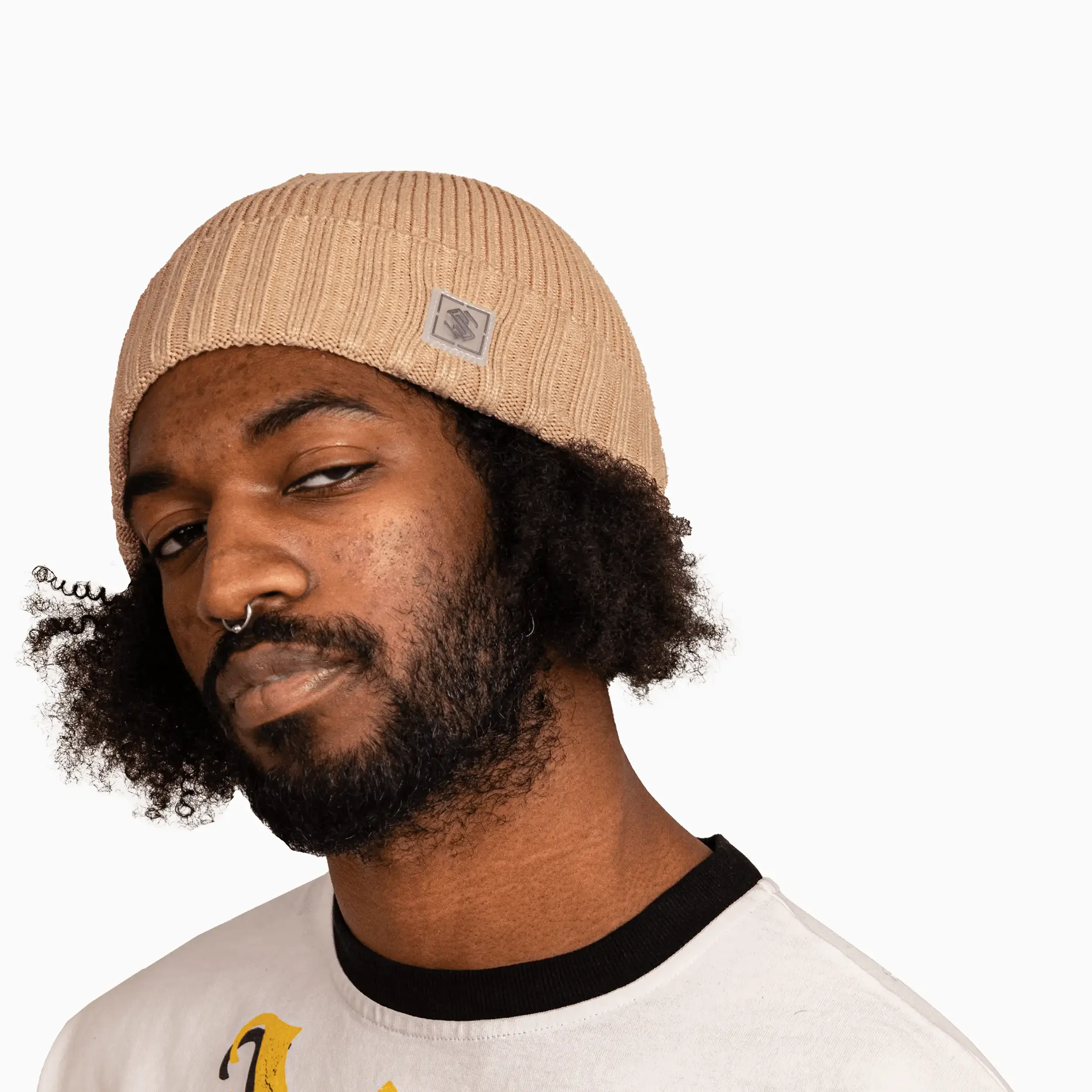 Savar Ribbed Cuff Beanie Hat - Image 6