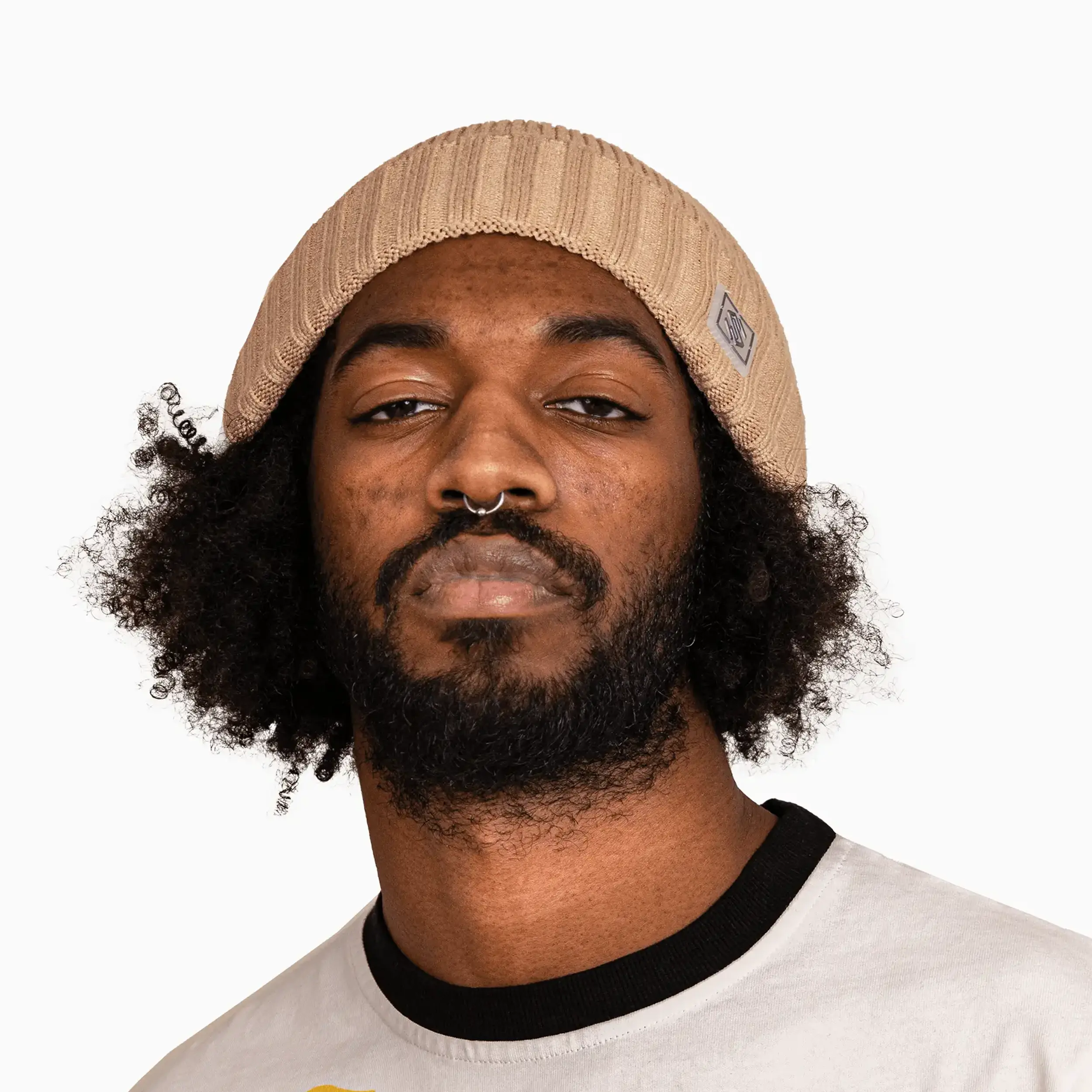 Savar Ribbed Cuff Beanie Hat - Image 7