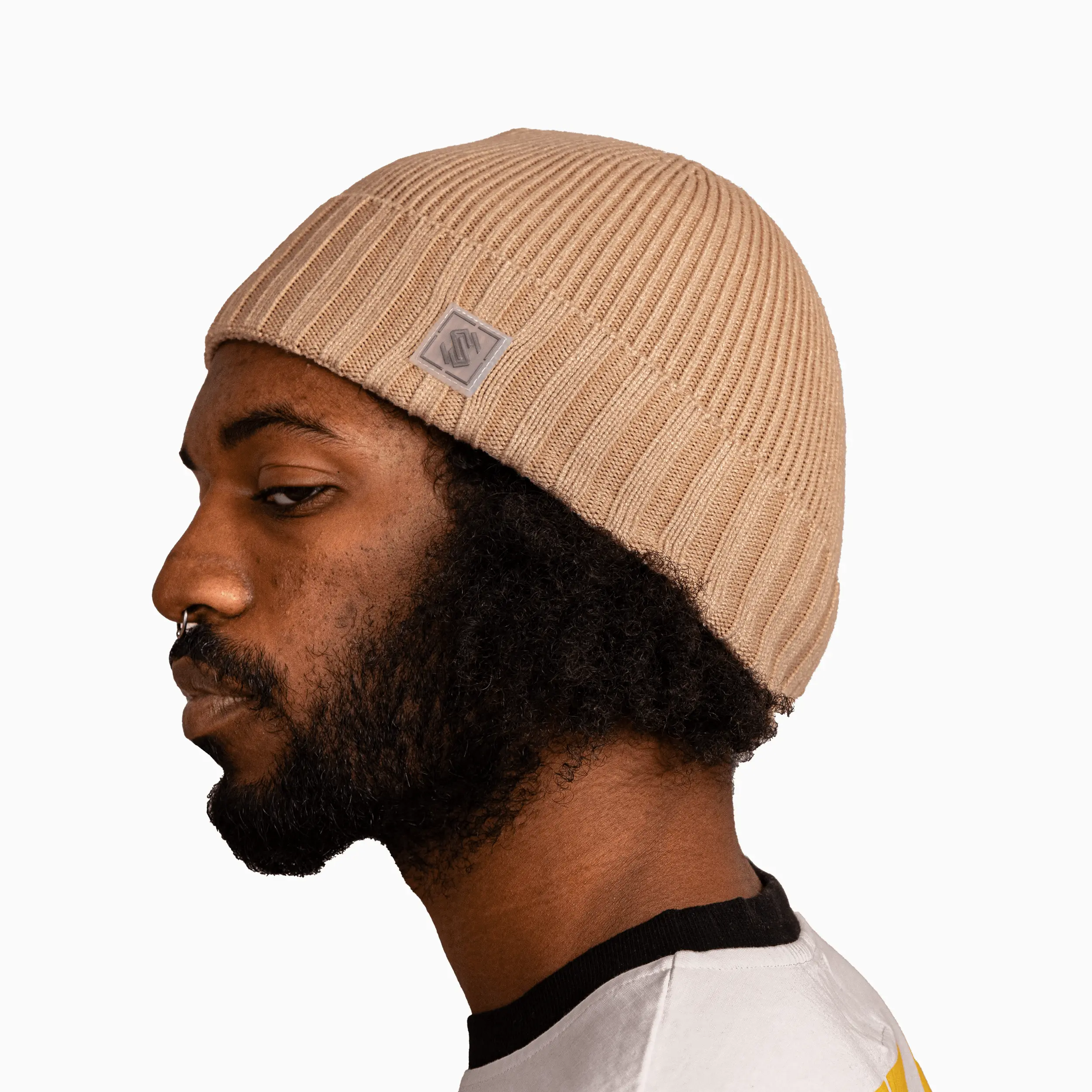 Savar Ribbed Cuff Beanie Hat - Image 8
