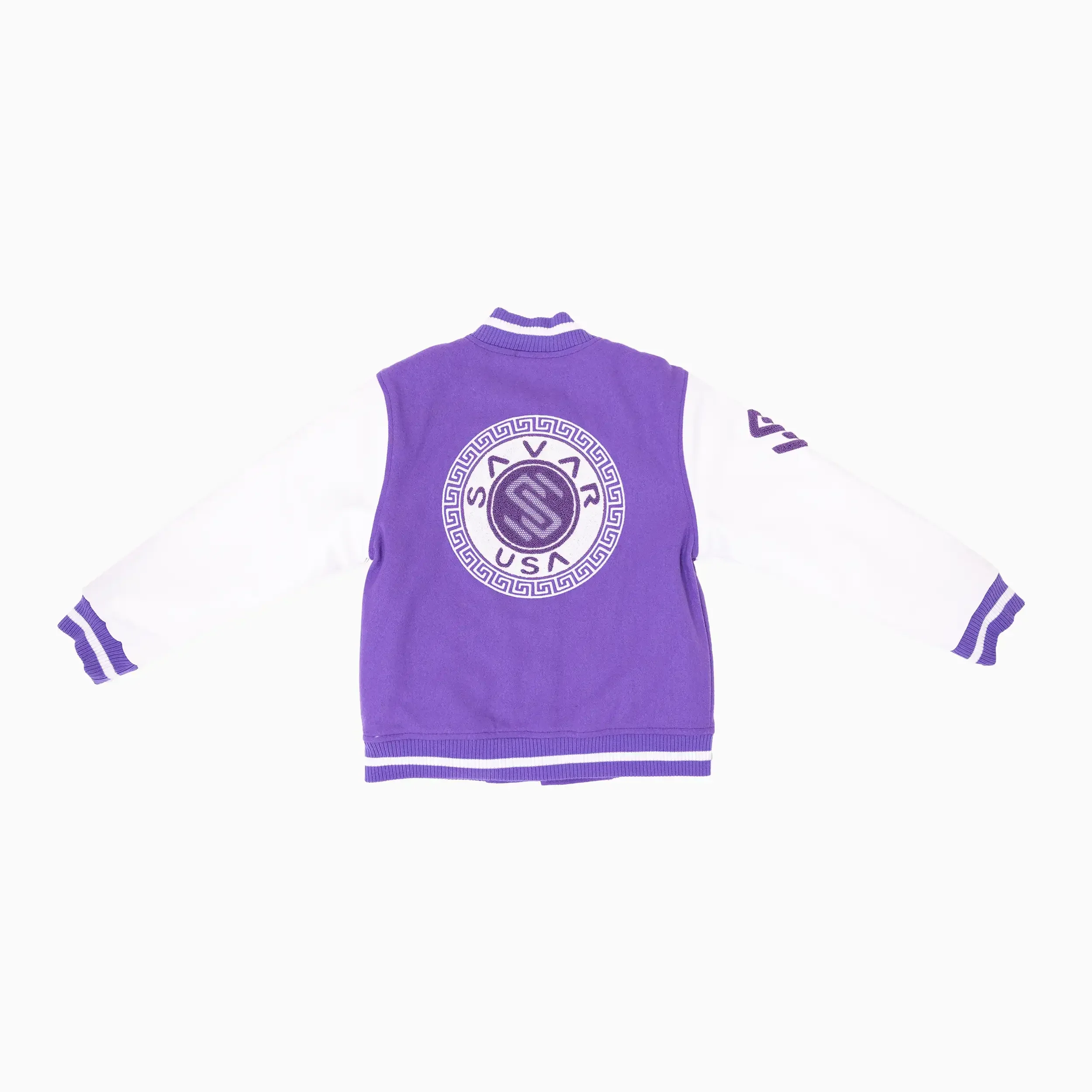 Women's Circle Wool Varsity Jacket - Image 9